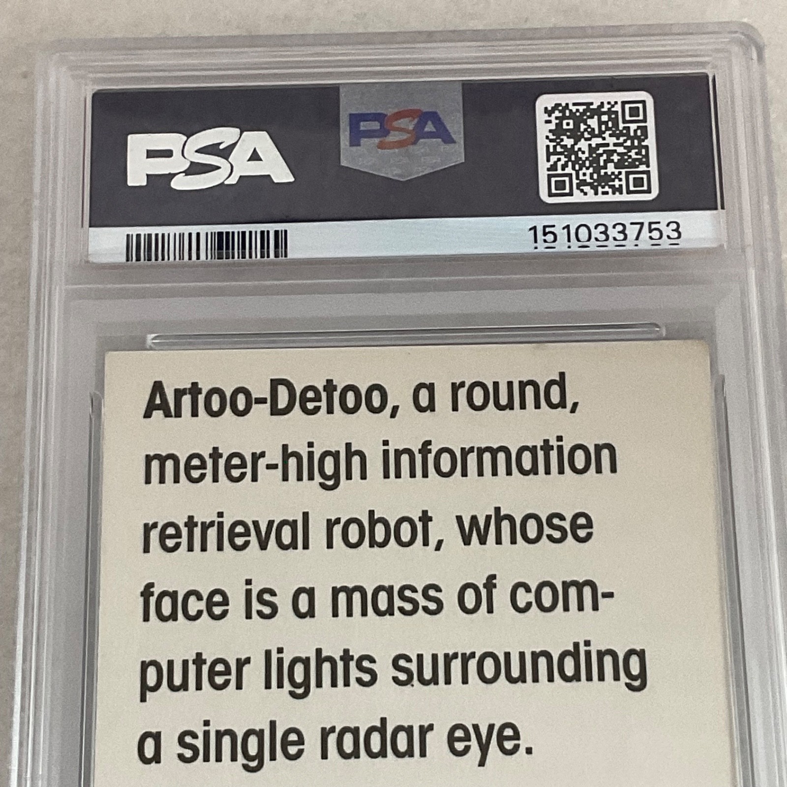 Star Wars 1977 Wonder Bread Artoo-Detoo #8 PSA 5 CERT#151033753 - Image 12