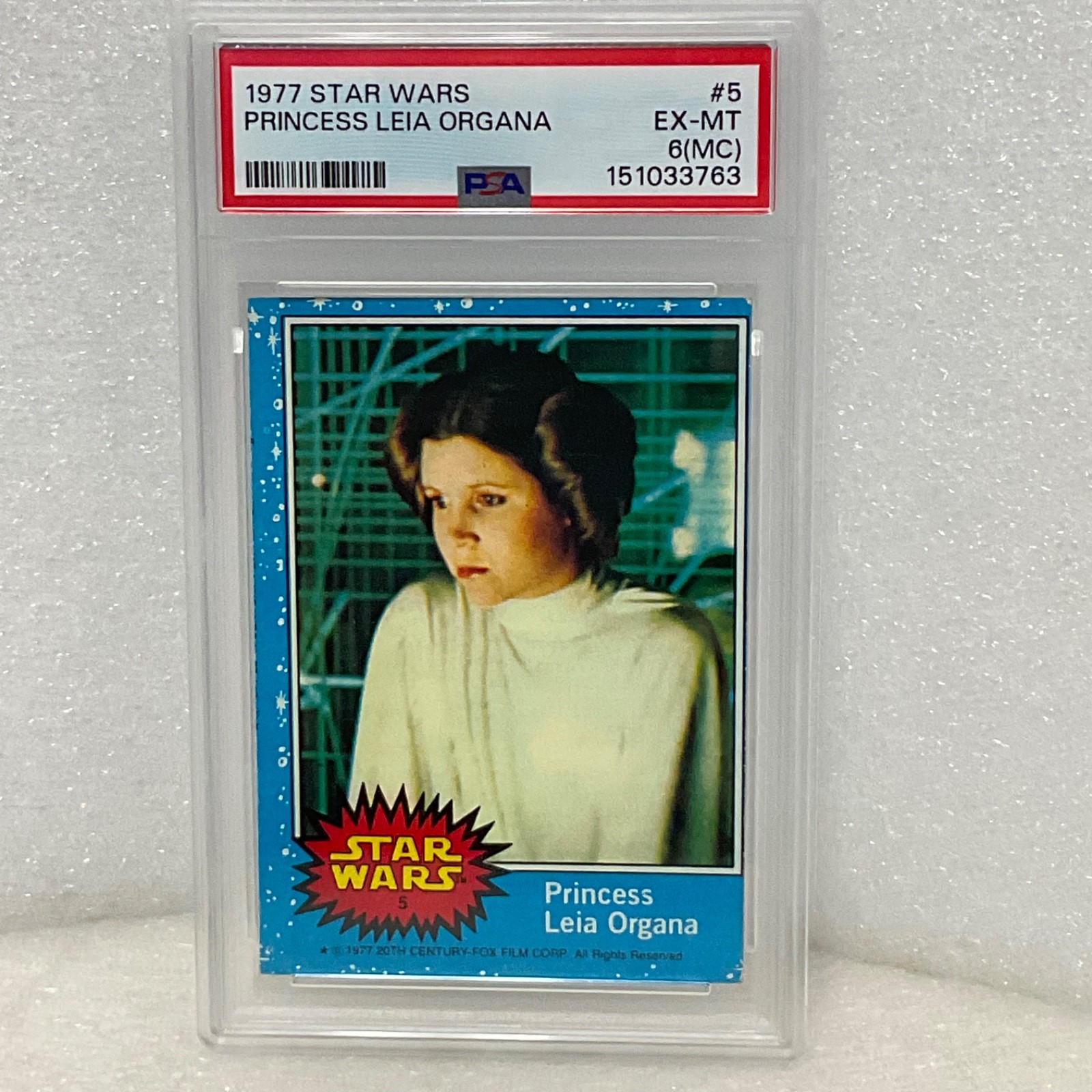Star Wars 1977 Princess Leia Organa #5 PSA 6 MC CERT#151033763 - Image 3