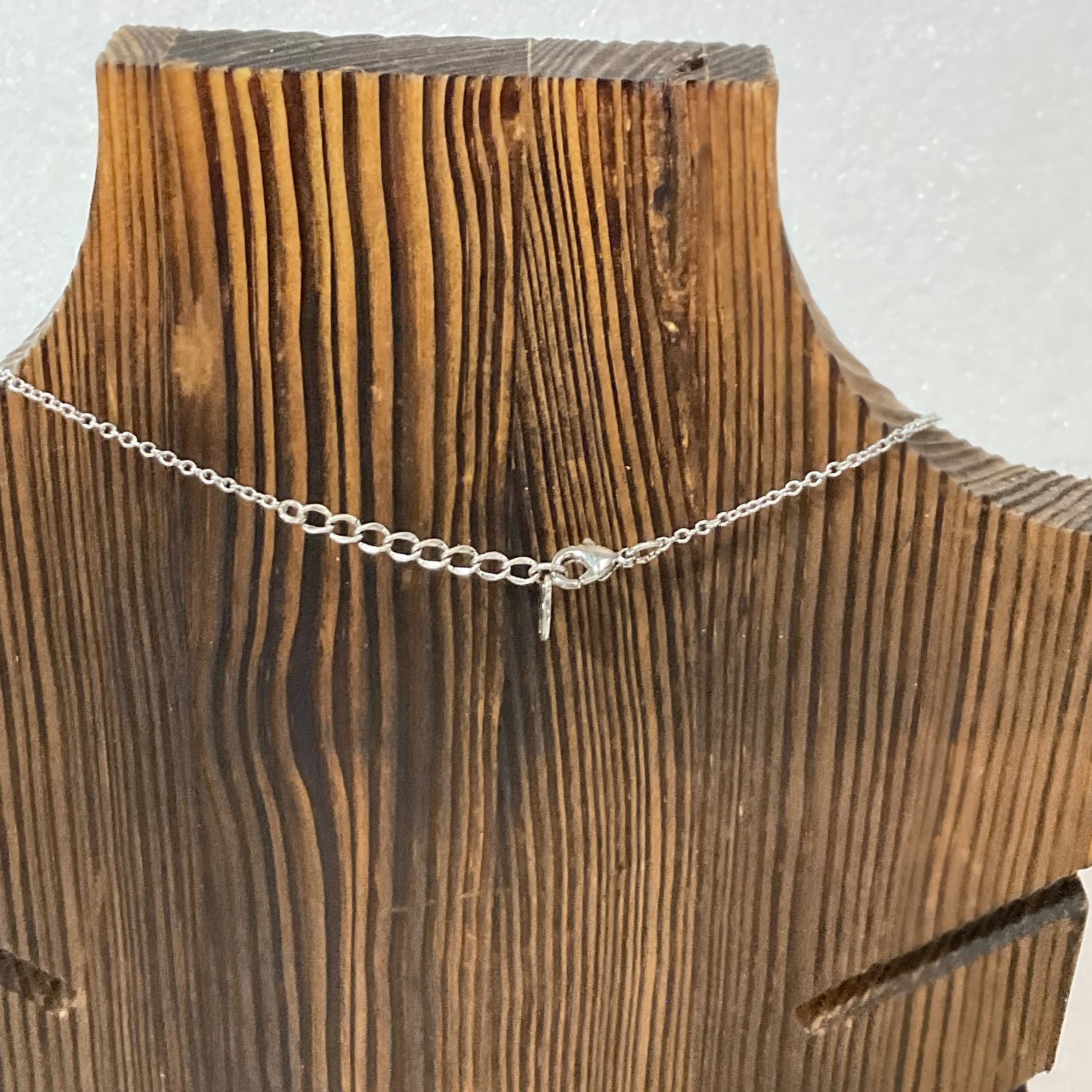 17in Monet Butterfly Pendant Necklace Silver Tone Multi Stone Design 5g - Image 3