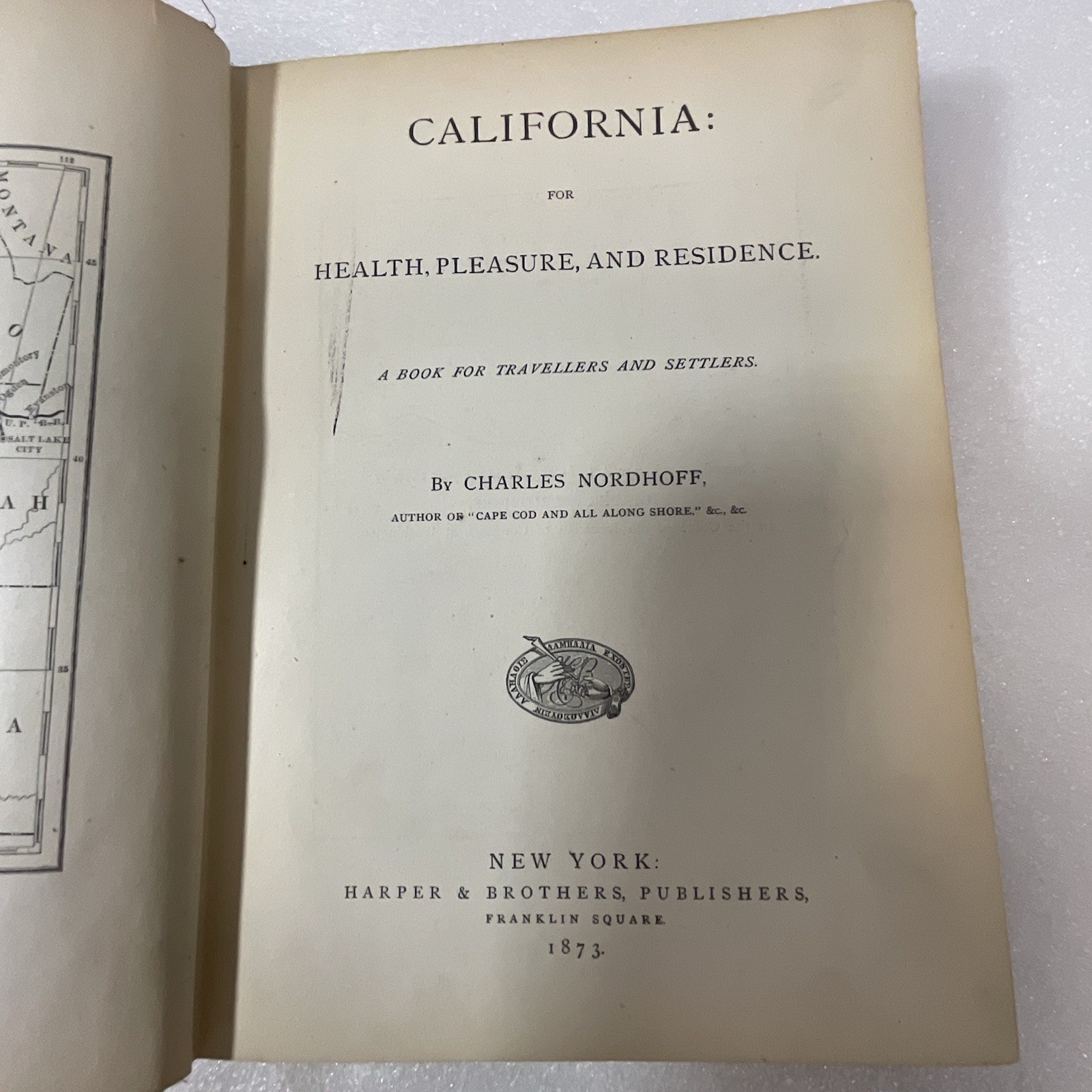 California Travellers & Settlers Book by Charles Nordhoff 1873 Harper - Image 11