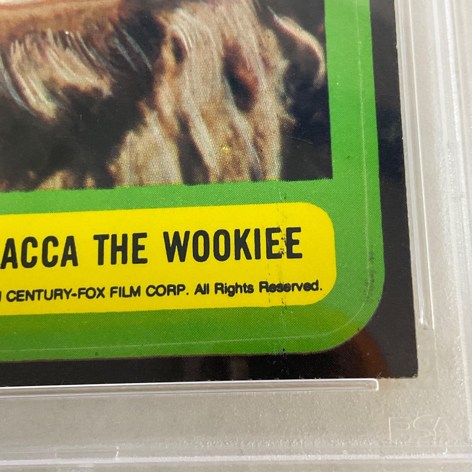 Star Wars 1977 Chewbacca The Wookiee Sticker Card #4 PSA 5.5 CERT#151033786 - Image 10