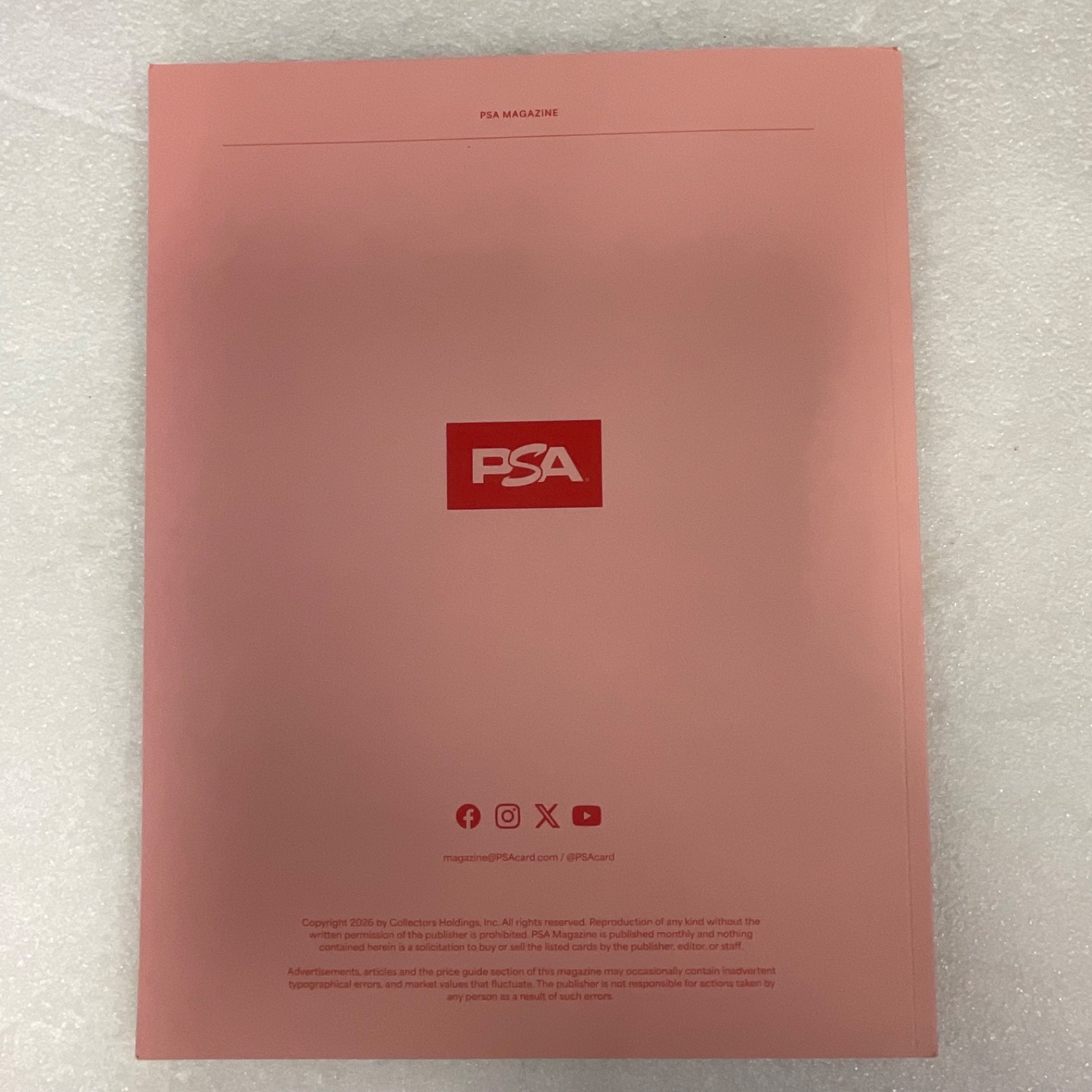 PSA Magazine March 2026 Vol 24 SpongeBob Coral Variant Cover - Image 2