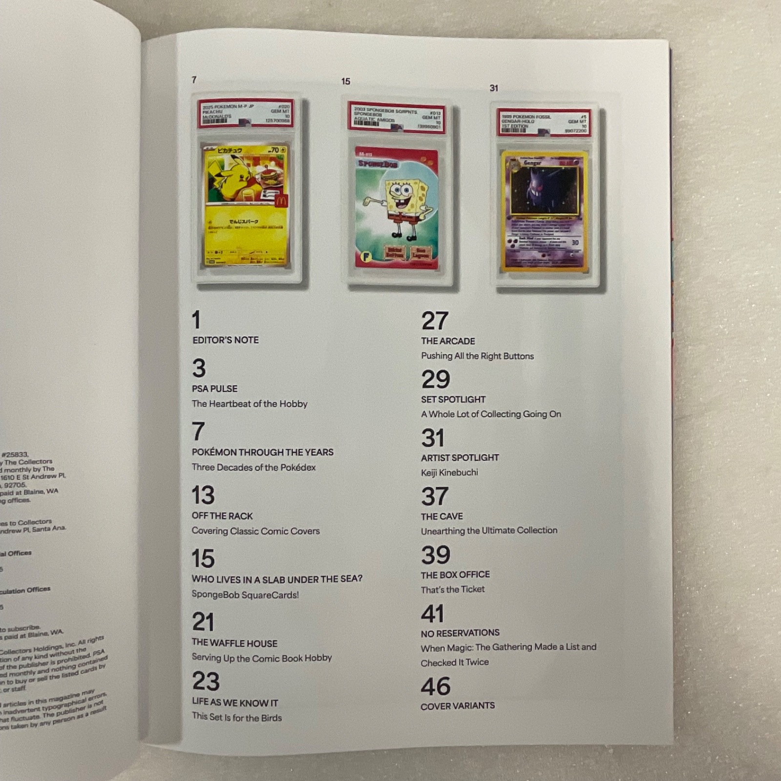PSA Magazine March 2026 Vol 24 SpongeBob Coral Variant Cover - Image 8