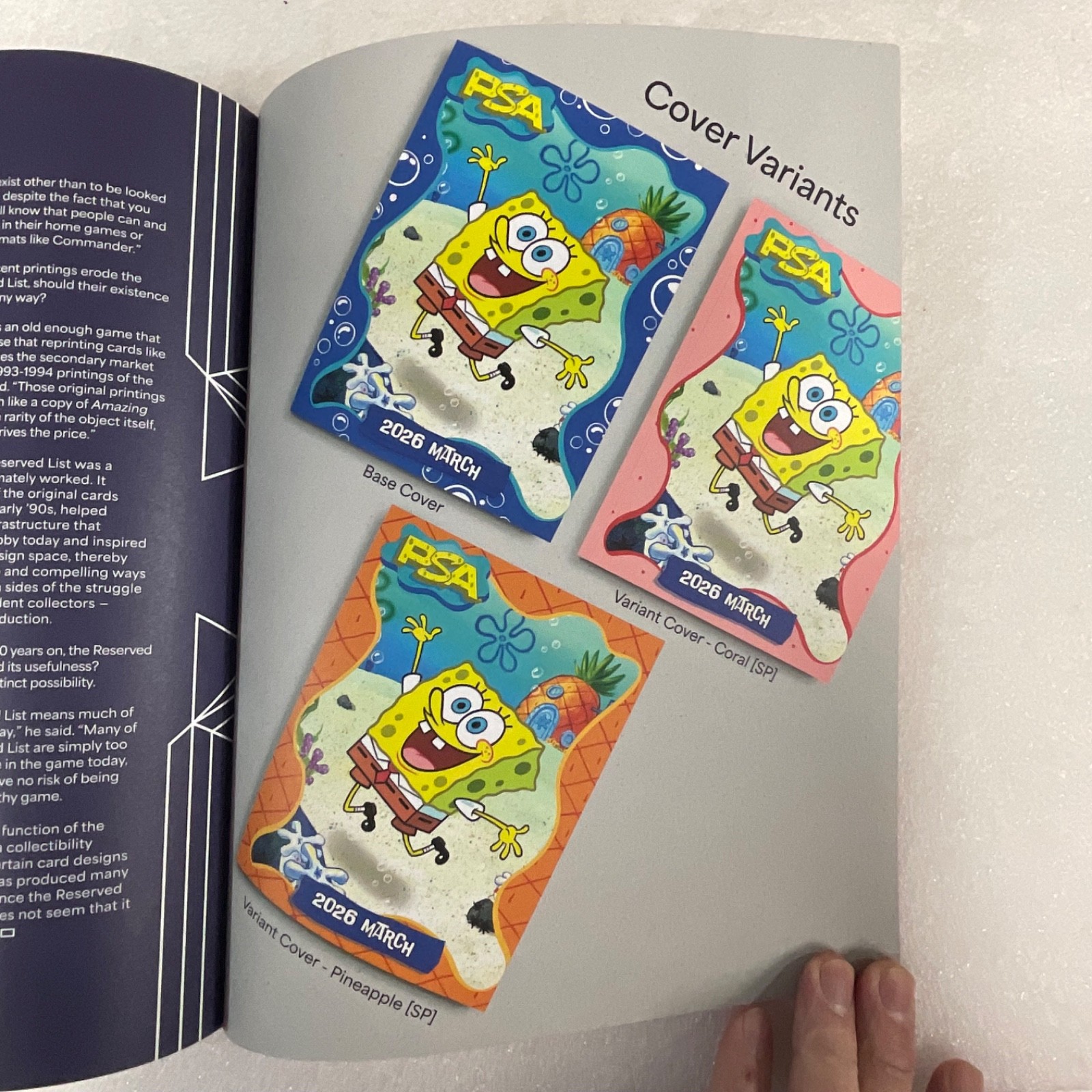 PSA Magazine March 2026 Vol 24 SpongeBob Coral Variant Cover - Image 9