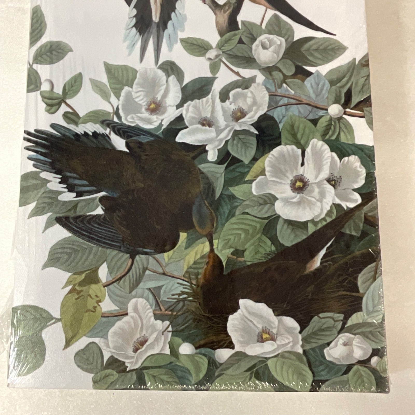 MDF Gallery Wrap Bird Floral Wall Art 12in x 18in x 1.5in Sealed - Image 5