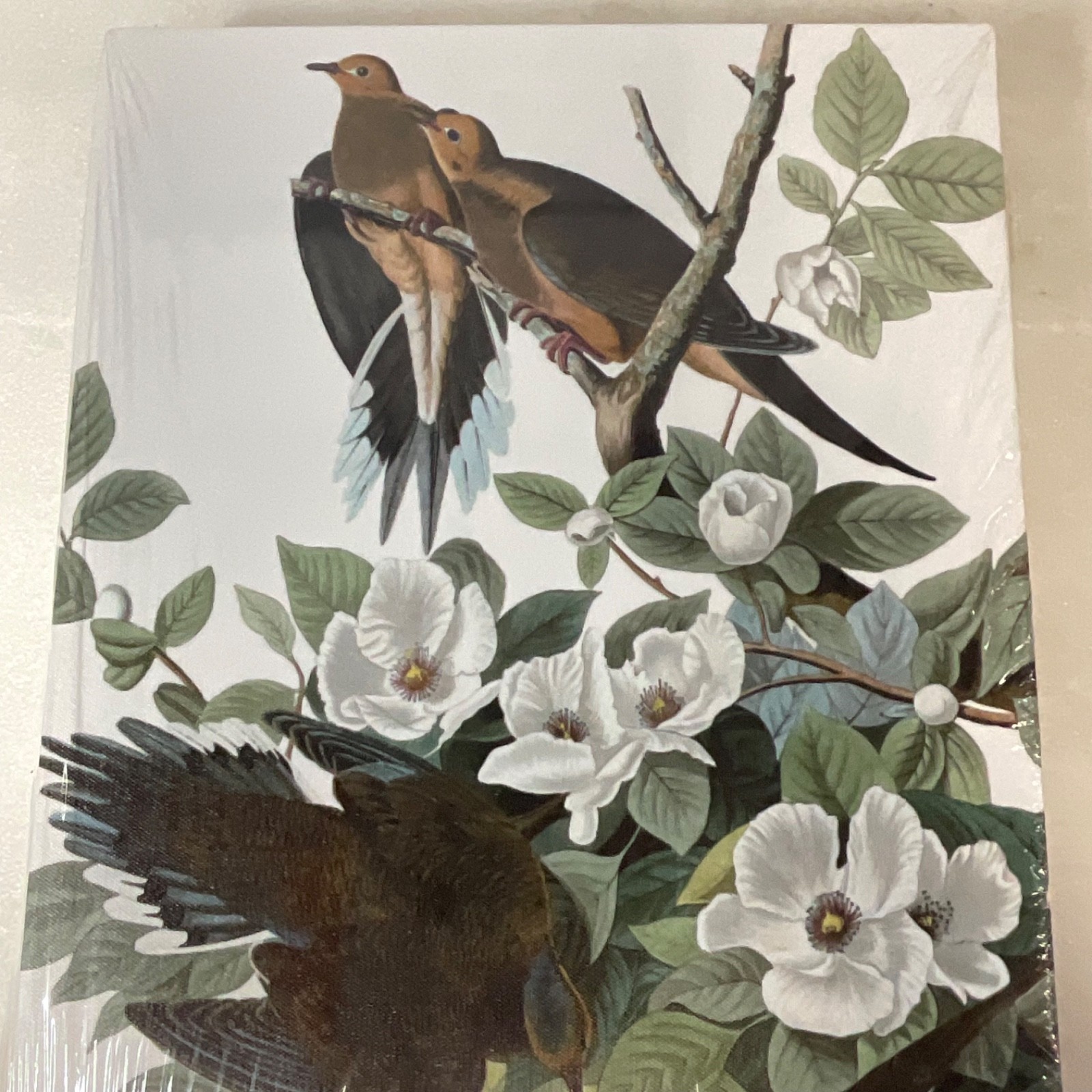 MDF Gallery Wrap Bird Floral Wall Art 12in x 18in x 1.5in Sealed - Image 4