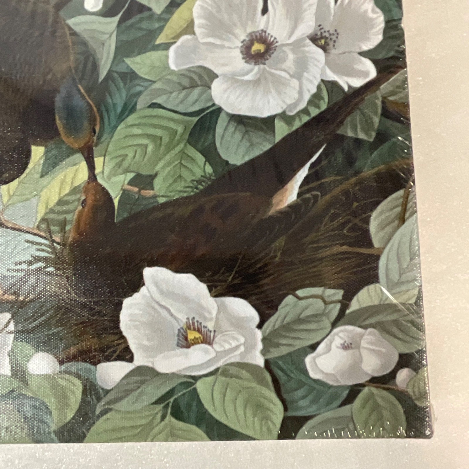 MDF Gallery Wrap Bird Floral Wall Art 12in x 18in x 1.5in Sealed - Image 6