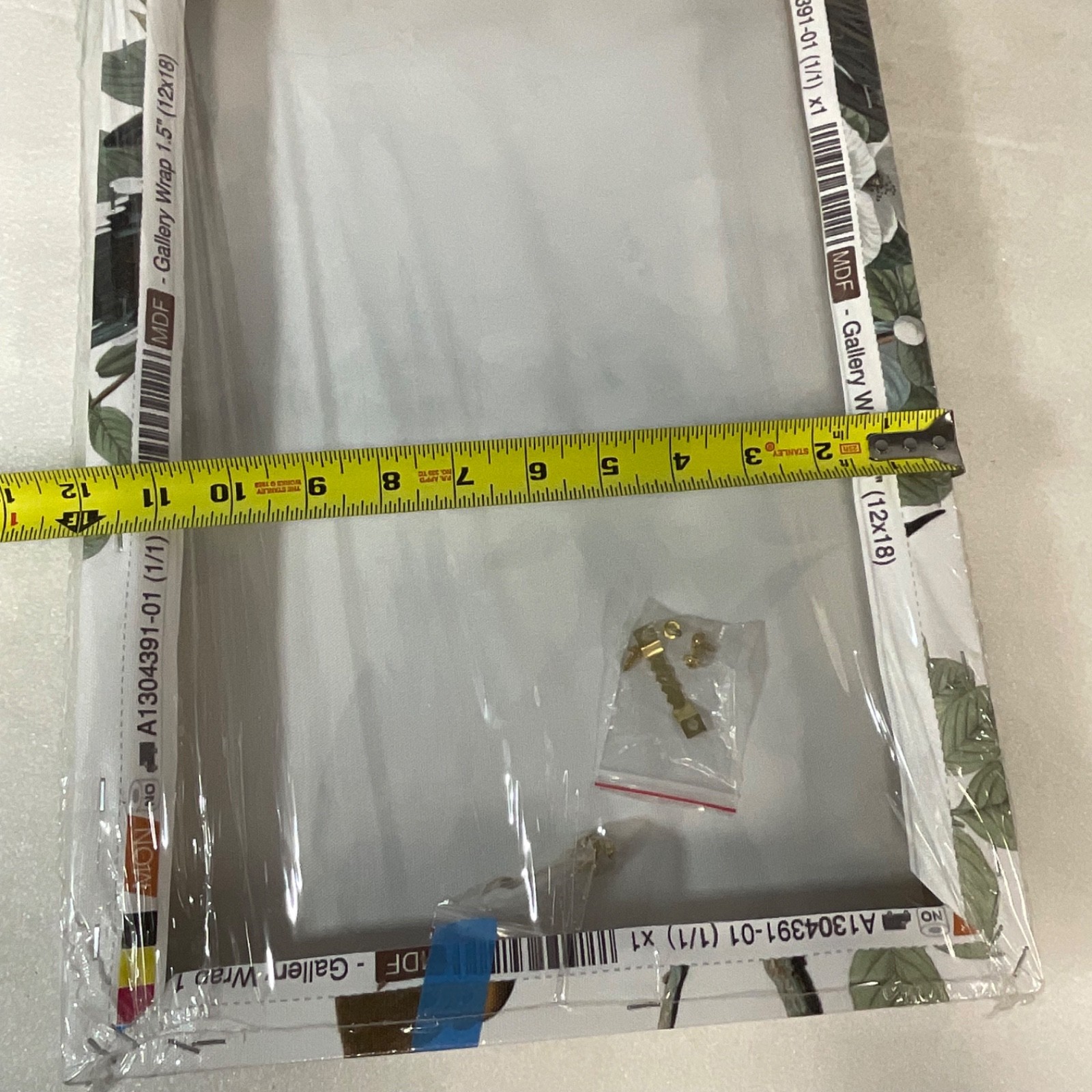 MDF Gallery Wrap Bird Floral Wall Art 12in x 18in x 1.5in Sealed - Image 14