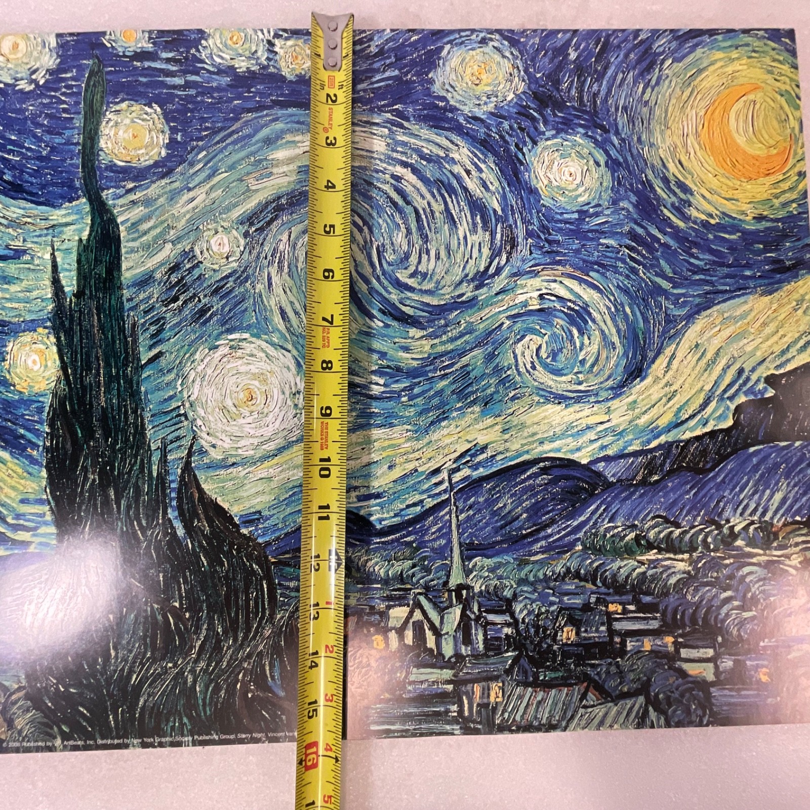 2008 ArtBeats Van Gogh Starry Night Poster 19x16in Thick Stock - Image 11
