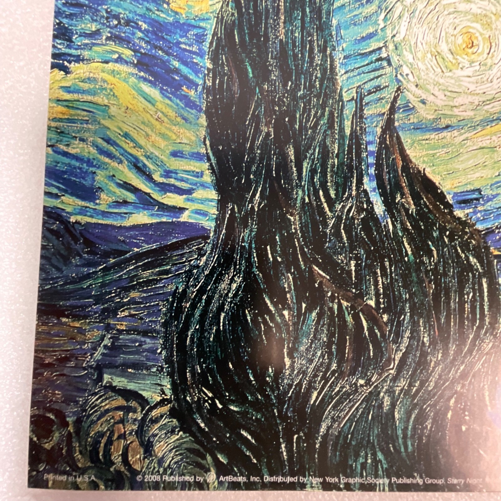 2008 ArtBeats Van Gogh Starry Night Poster 19x16in Thick Stock - Image 7