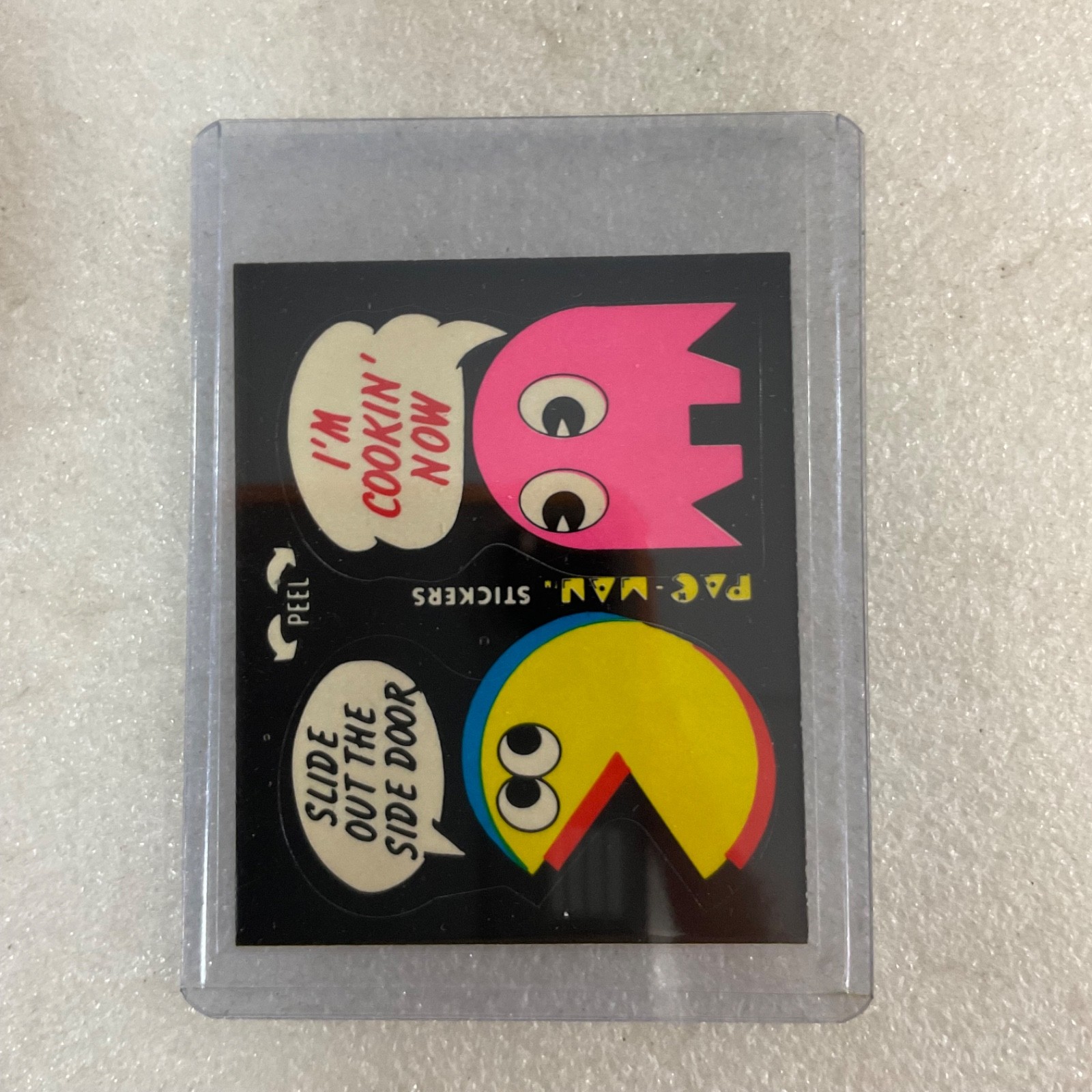 1980 Fleer Pac-Man Sticker #11 Slide Out Side Door Cookin Now - Image 3