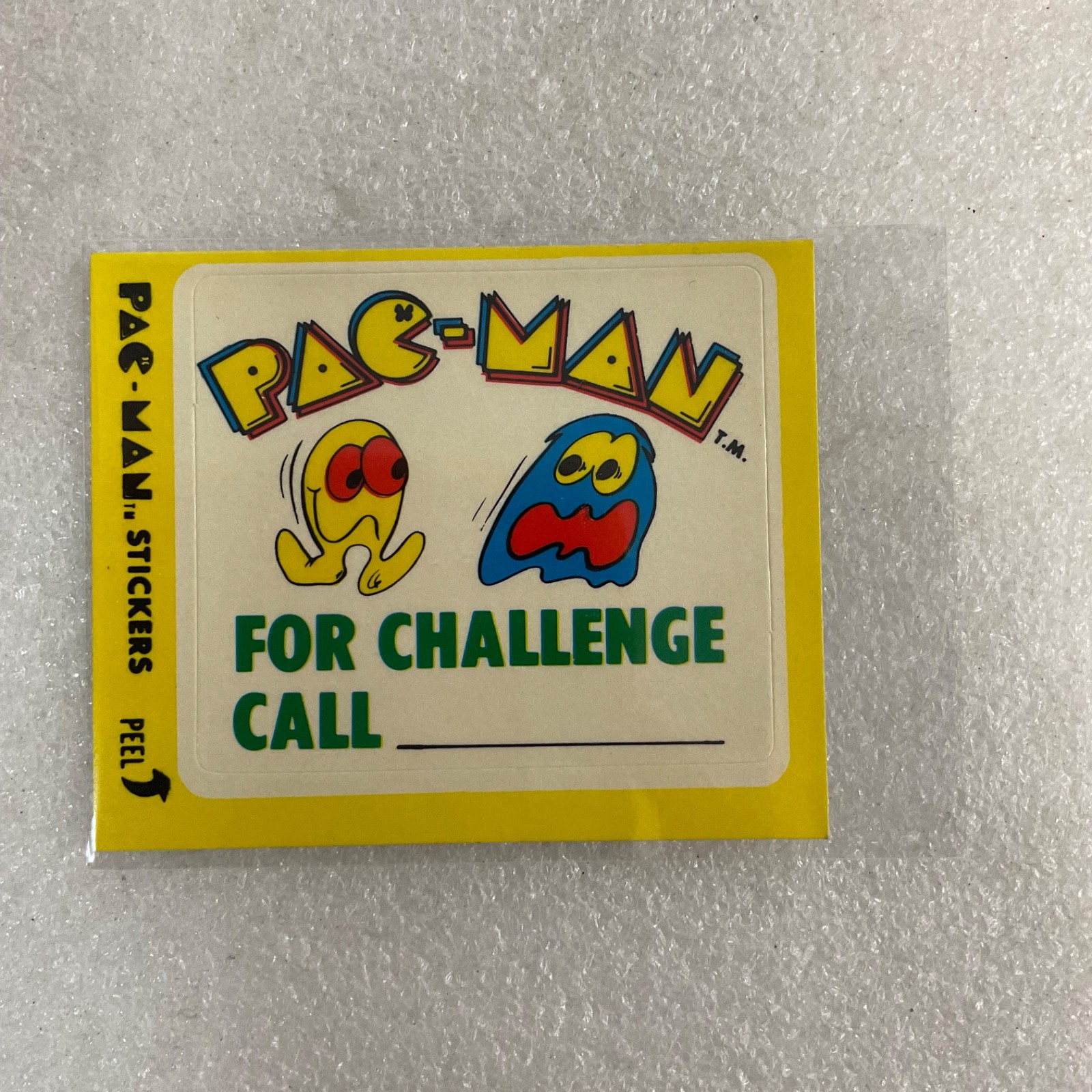 1980 Fleer Pac-Man Sticker No.14 For Challenge Call Bally Midway - Image 1