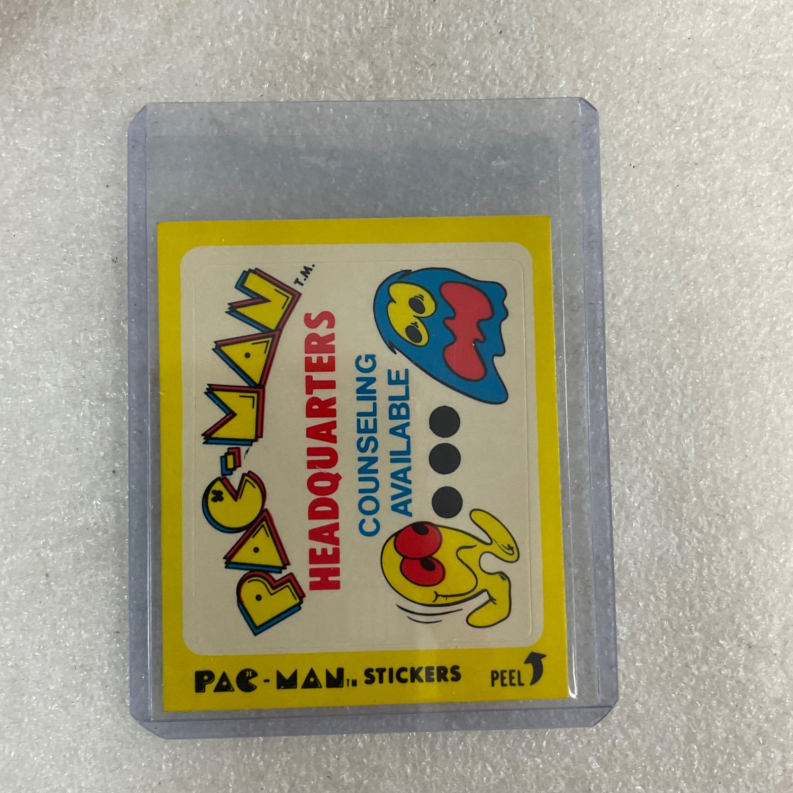 1980 Fleer Pac-Man Sticker No.13 Headquarters Bally Midway - Image 3