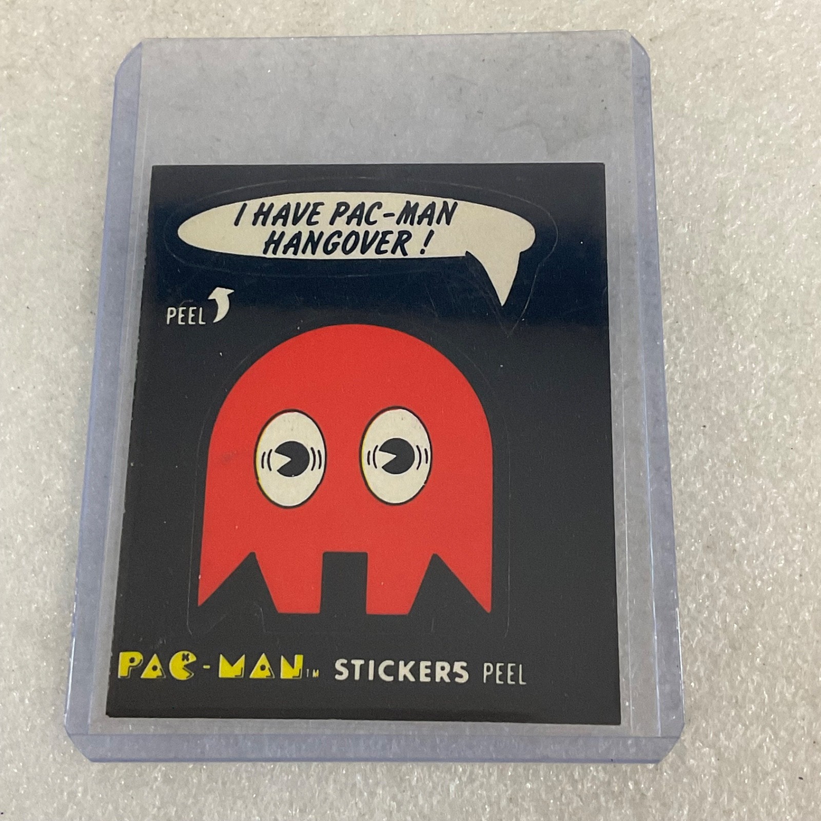 1980 Fleer Pac-Man Sticker #15 I Have Pac-Man Hangover Bally Midway - Image 3