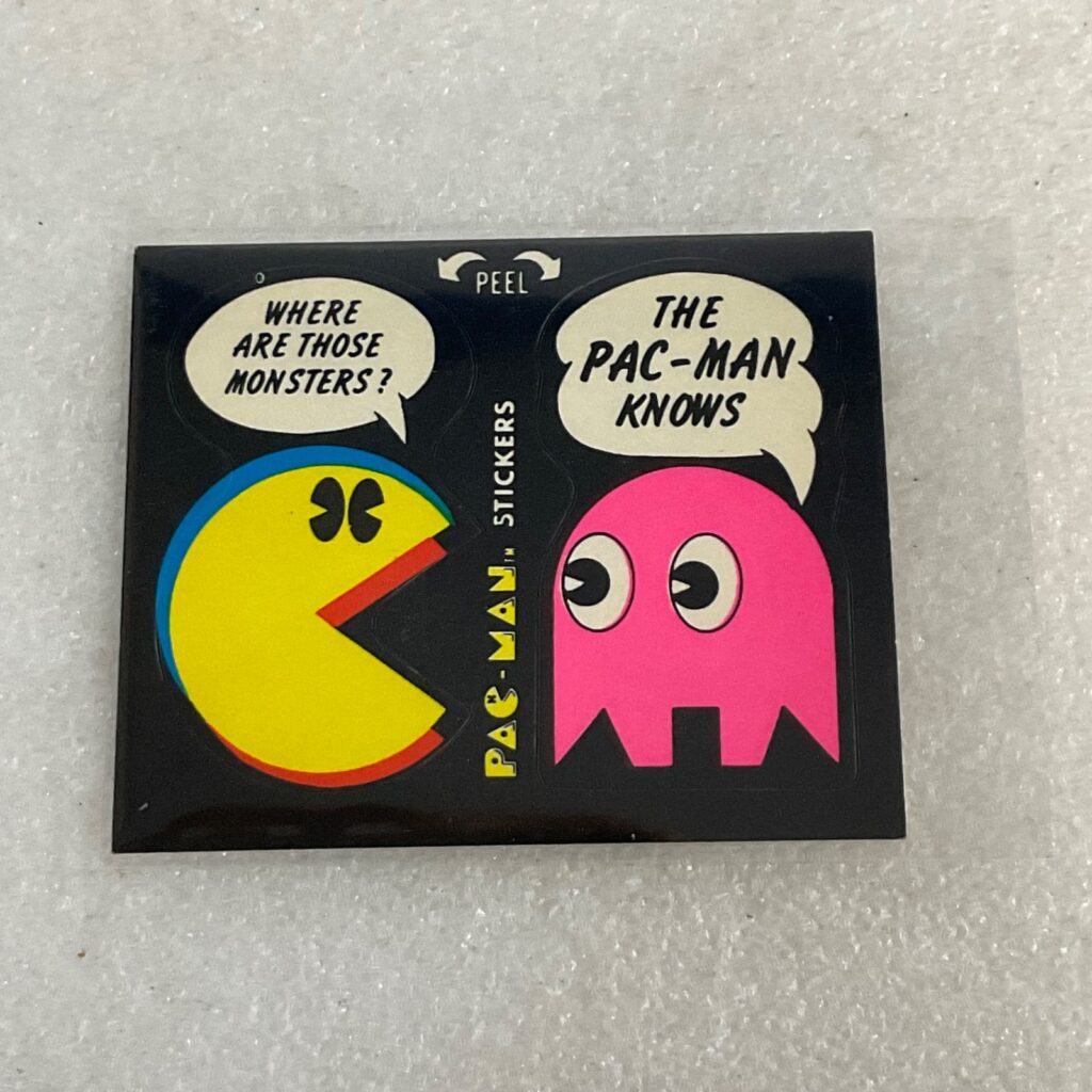 1982 Fleer Pac-Man Sticker #16 The Pac-Man Knows Bally Midway - Image 1