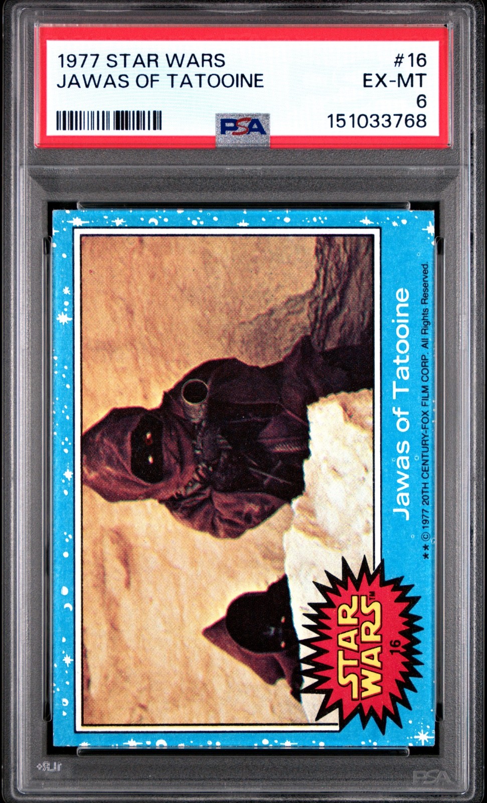 Star Wars 1977 Jawas of Tatooine #16 PSA 6 CERT#151033768 - Image 3