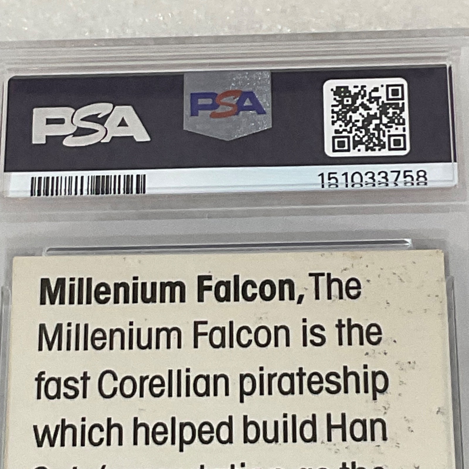 1977 Star Wars Wonder Bread #13 Millenium Falcon PSA 6 CERT#151033758 - Image 12