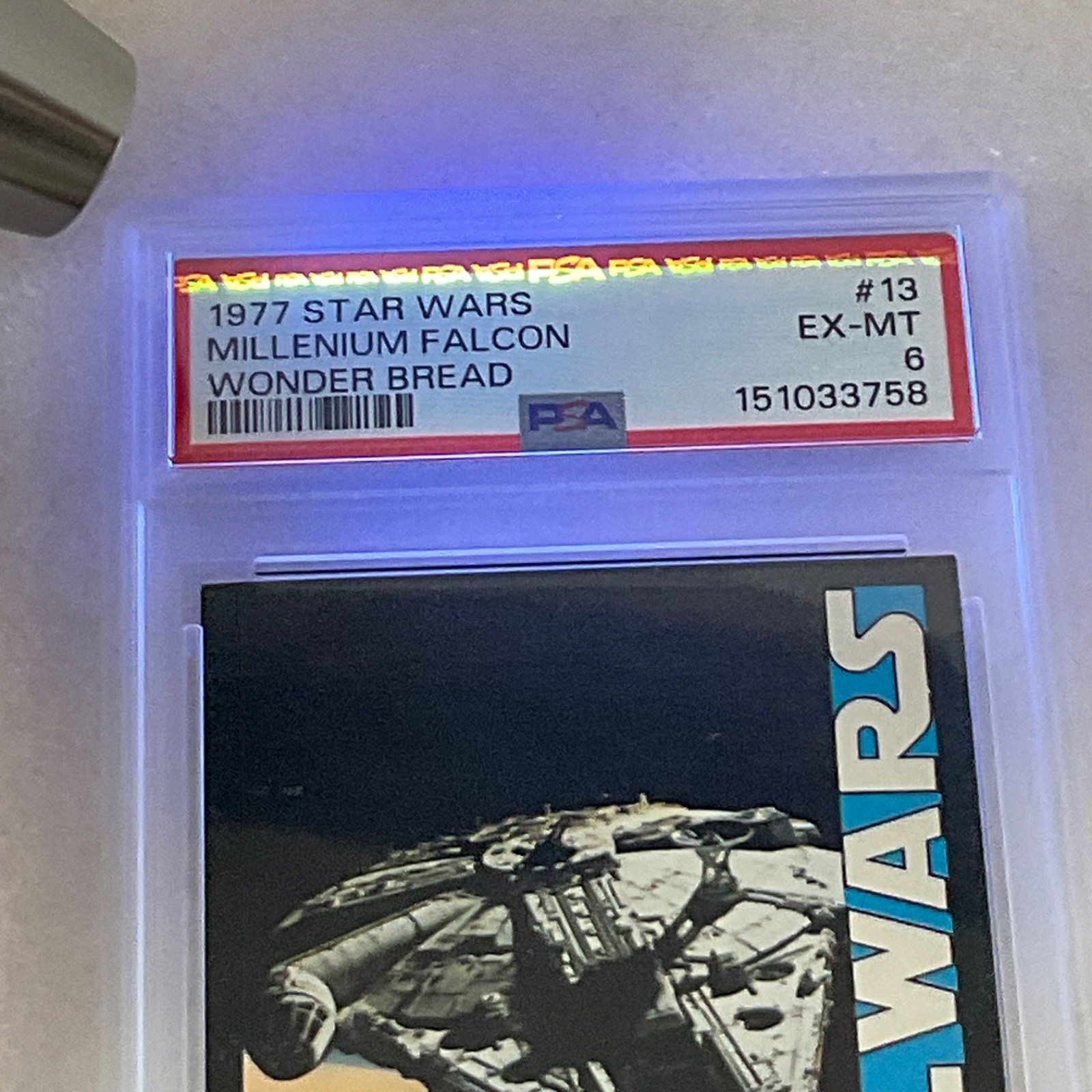 1977 Star Wars Wonder Bread #13 Millenium Falcon PSA 6 CERT#151033758 - Image 18