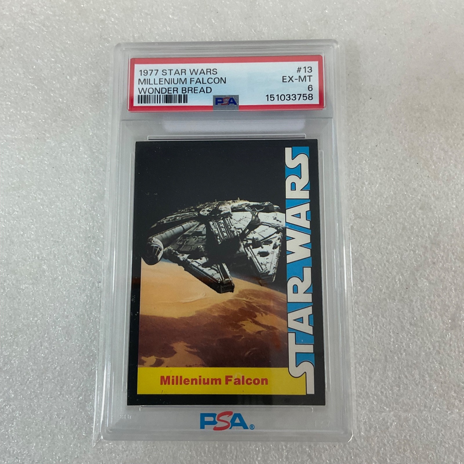 1977 Star Wars Wonder Bread #13 Millenium Falcon PSA 6 CERT#151033758 - Image 20