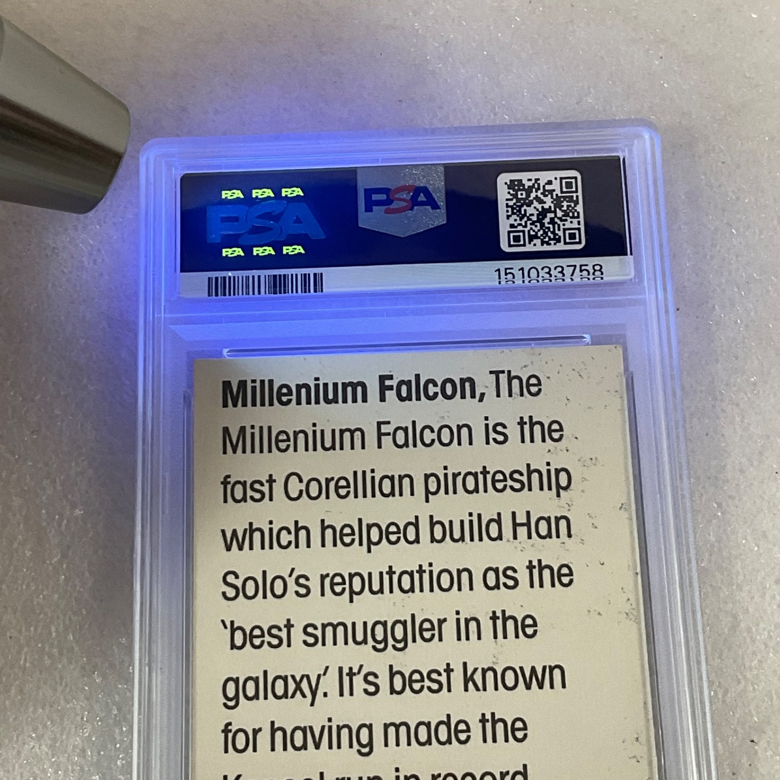 1977 Star Wars Wonder Bread #13 Millenium Falcon PSA 6 CERT#151033758 - Image 19