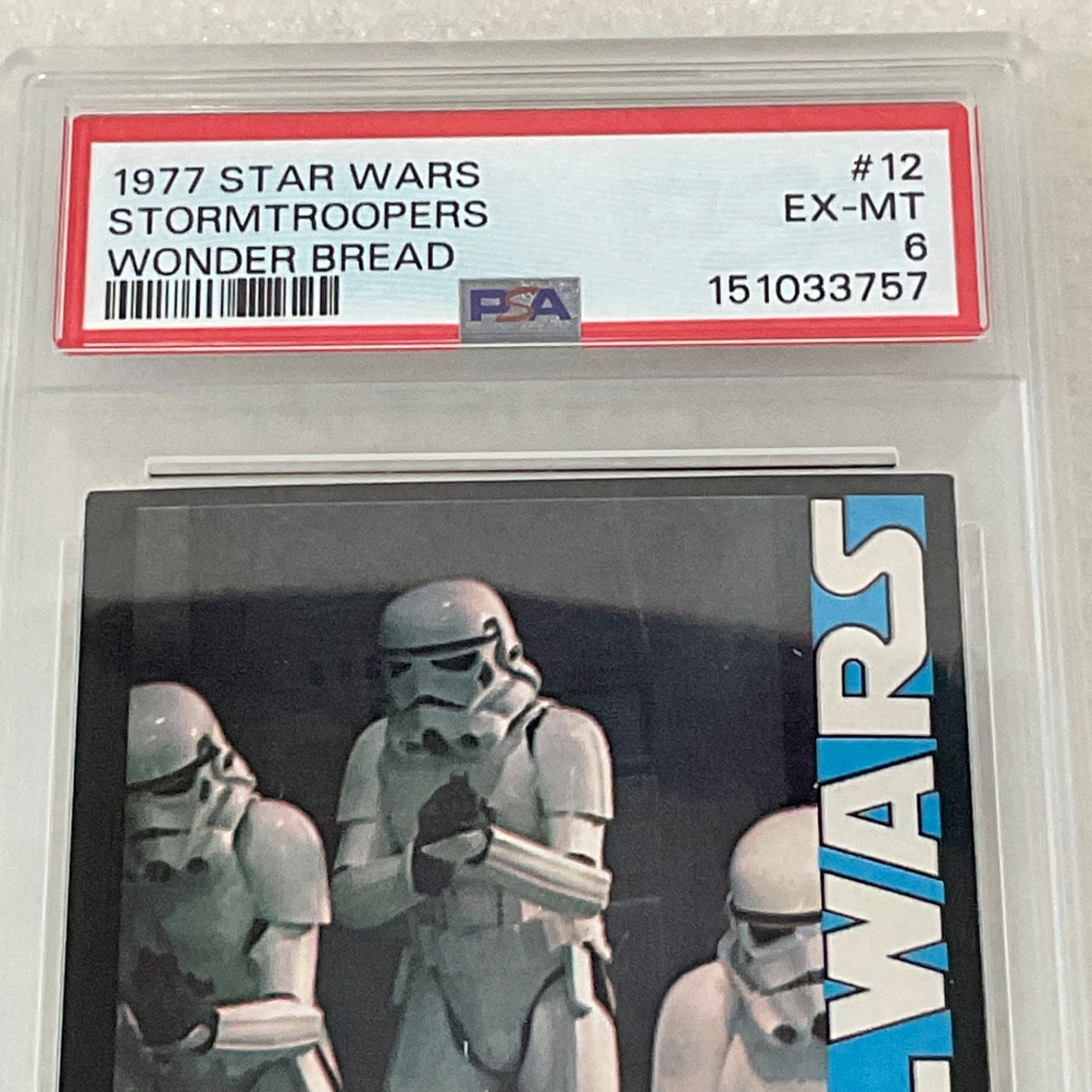 Star Wars 1977 Wonder Bread Stormtroopers #12 PSA 6 CERT#151033757 - Image 7