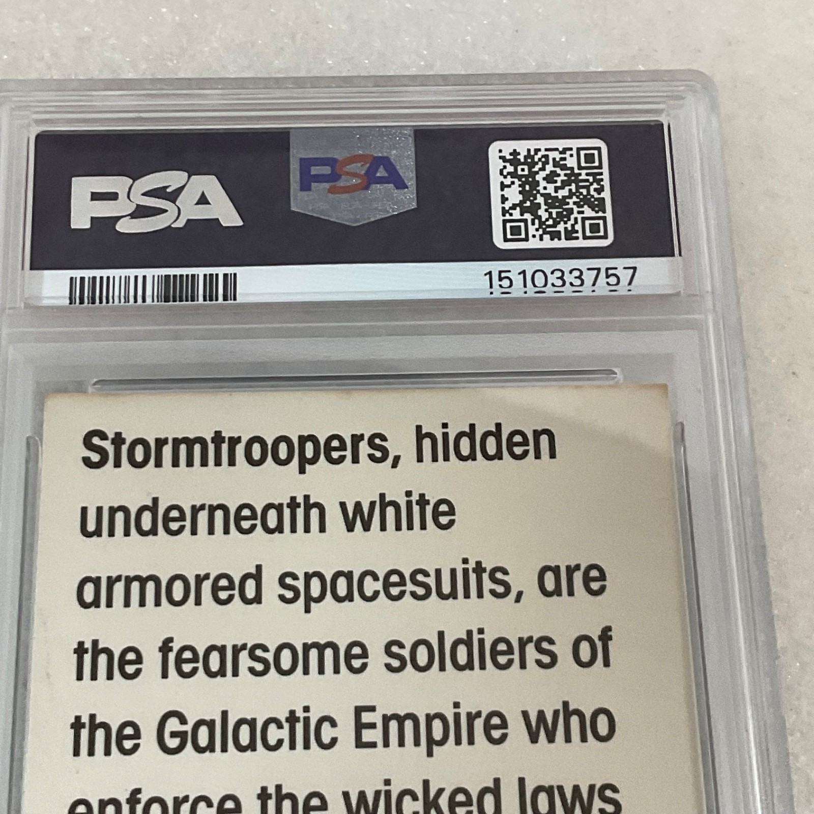 Star Wars 1977 Wonder Bread Stormtroopers #12 PSA 6 CERT#151033757 - Image 13