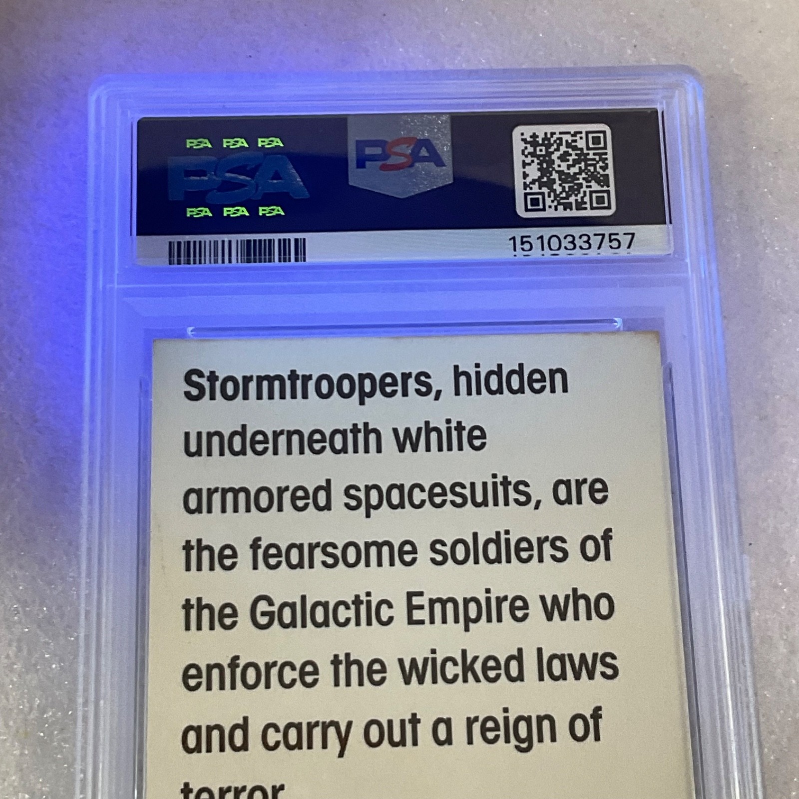 Star Wars 1977 Wonder Bread Stormtroopers #12 PSA 6 CERT#151033757 - Image 19
