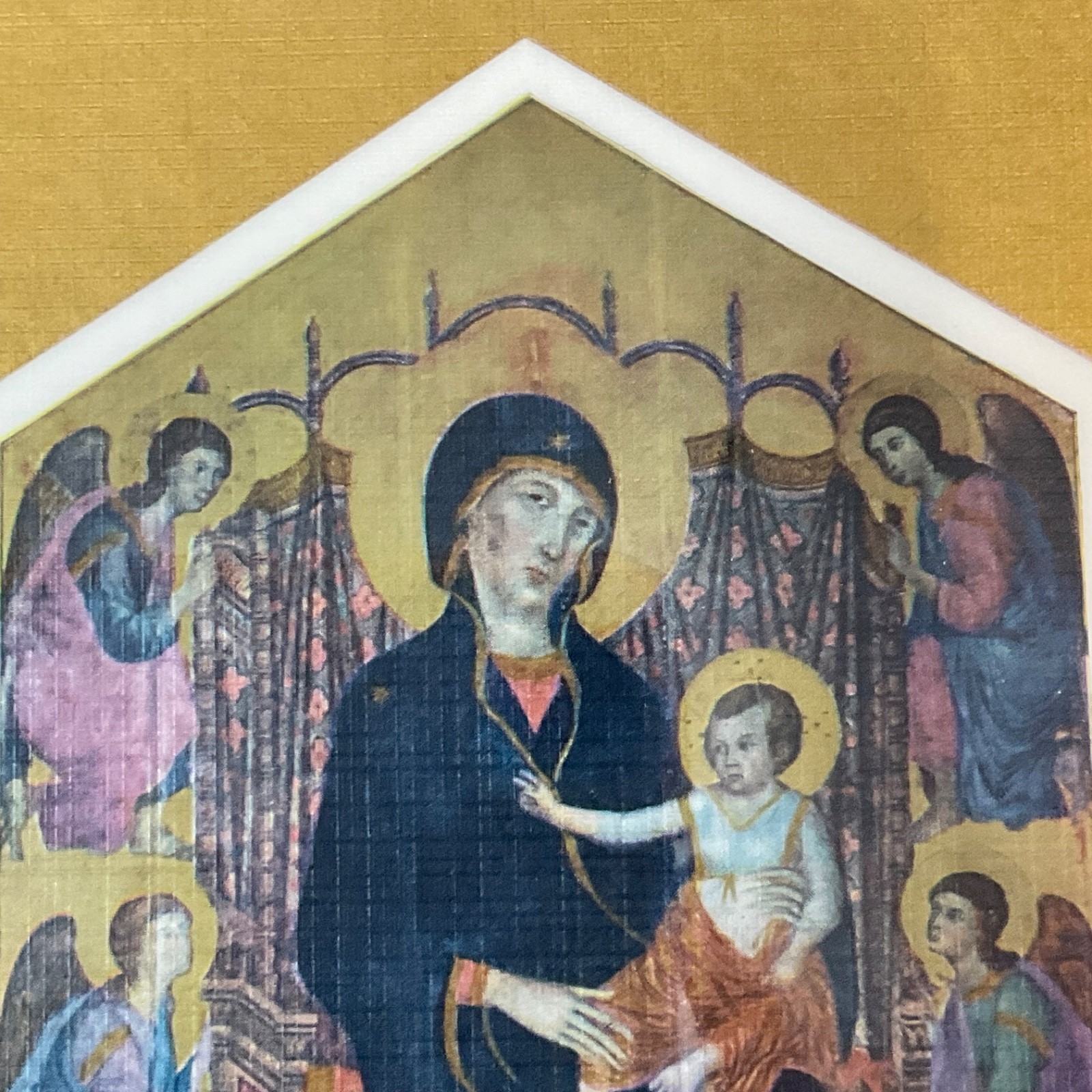 Framed Madonna Child Religious Print University Prints Boston 12x9in - Image 11