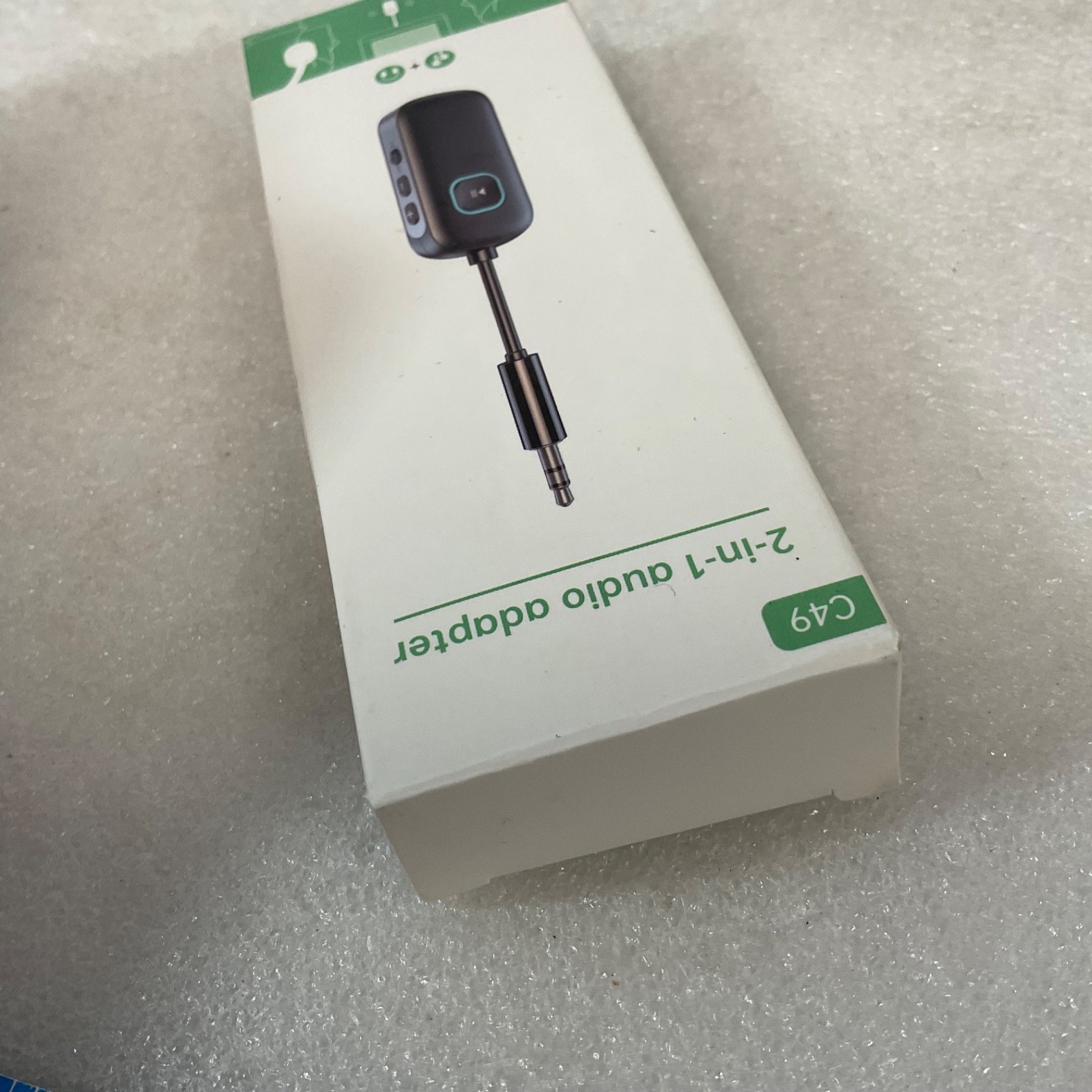 C49 2-in-1 Bluetooth Audio Adapter 3.5mm Transmitter Receiver Black - Image 6