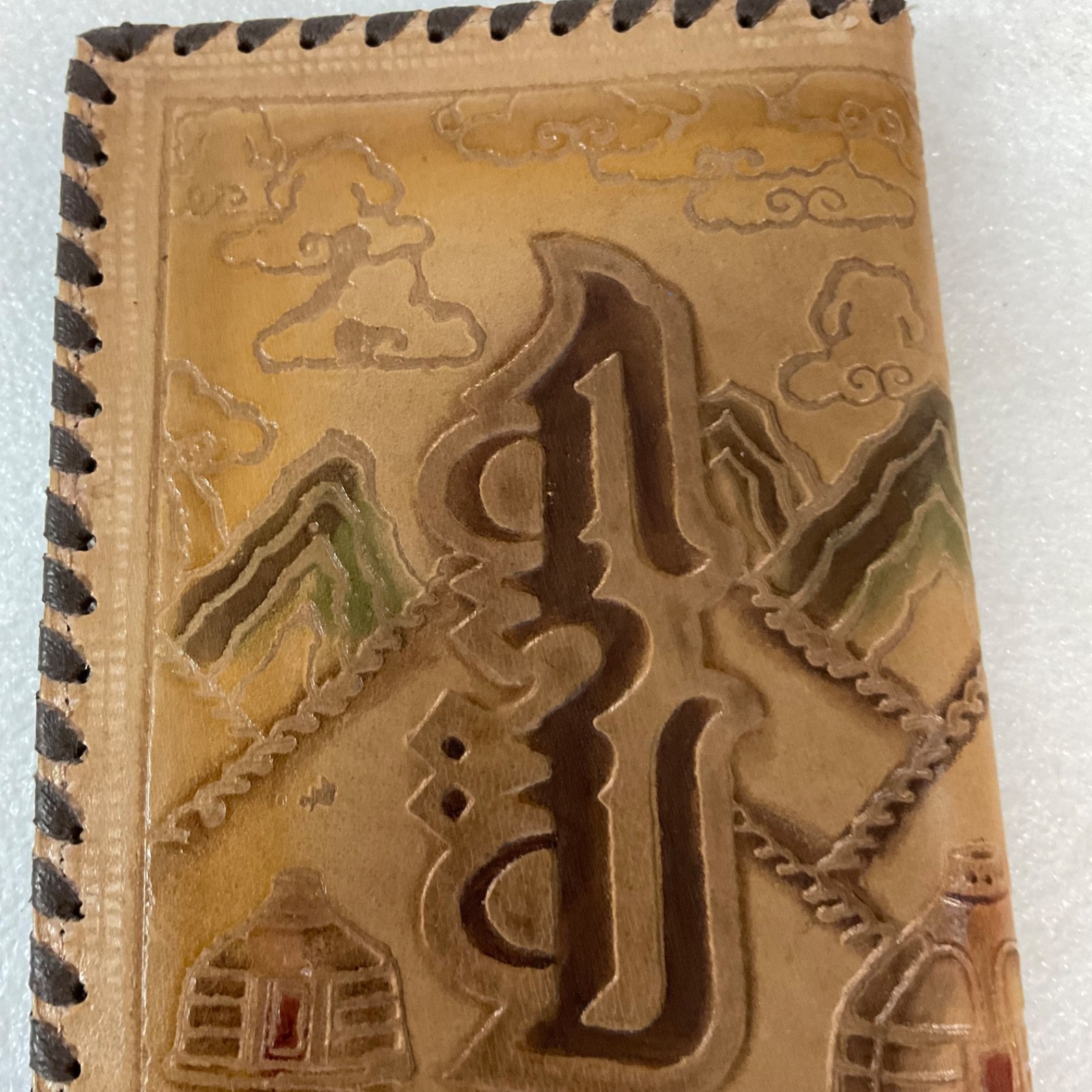 Chinggis Khan Leather Wallet Mongolia Tooled Bifold Montulga Co Ltd Genghis Khan - Image 21
