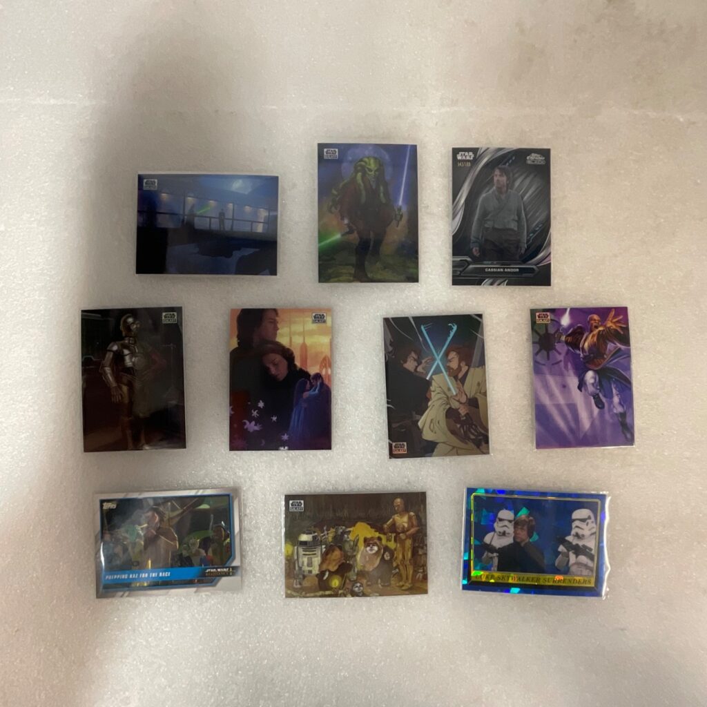 2025 Topps Star Wars Chrome Galaxy 10 Card Lot Cassian /199 Vader Luke - Image 1