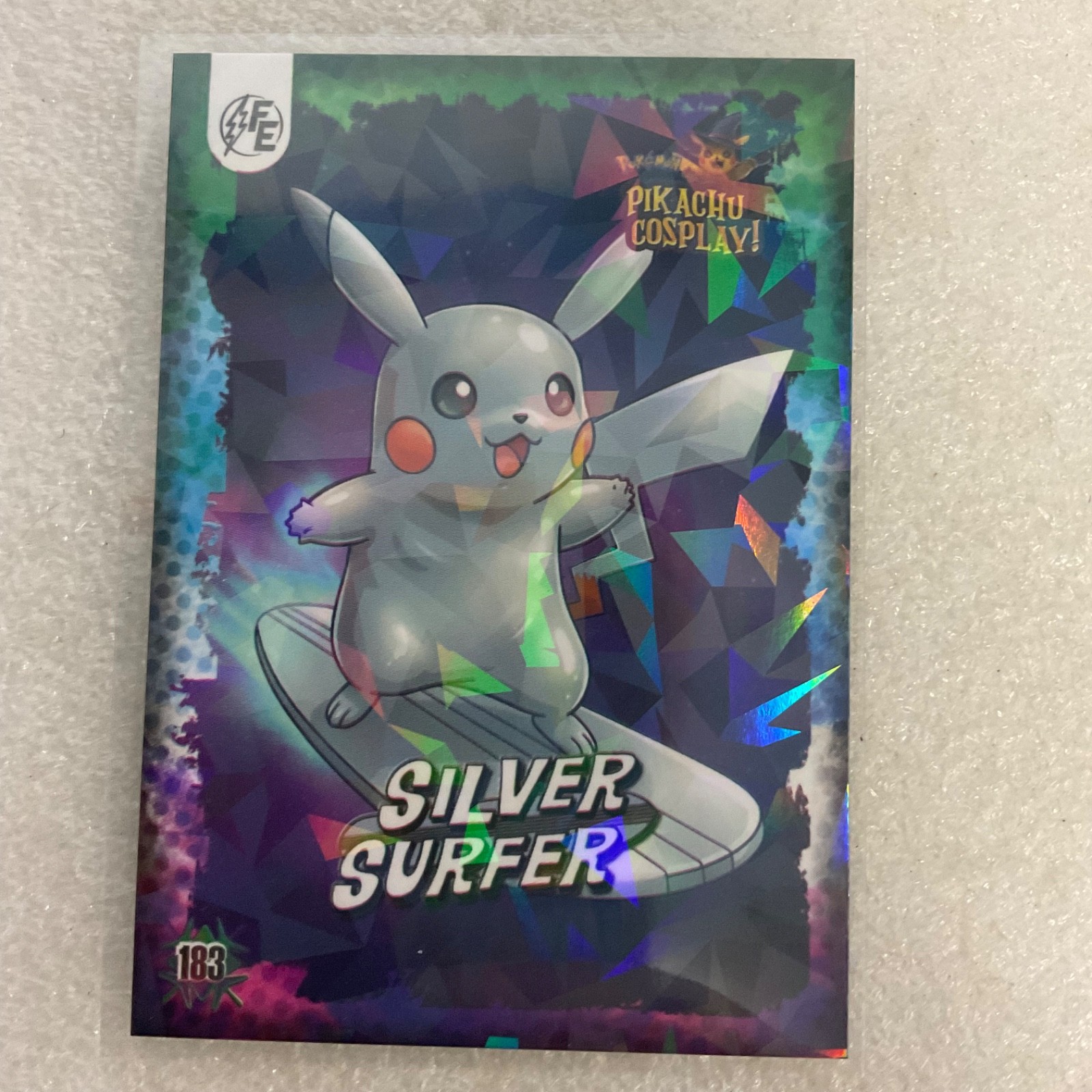 Pikachu Cosplay Custom Art Holo Cards Lot of 2 Silver Surfer Mortal Kombat - Image 3