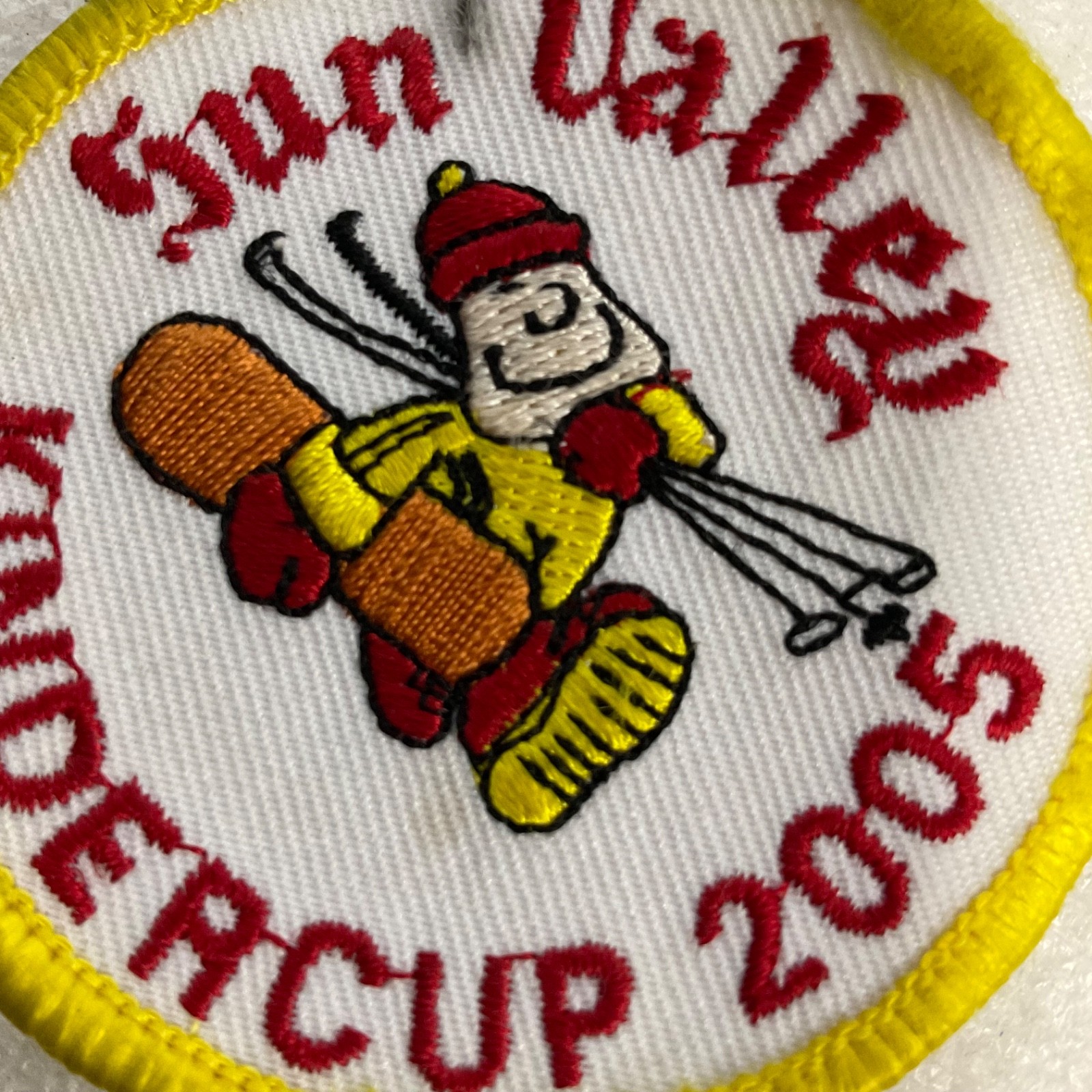 Sun Valley Undercup 2005 Embroidered Ski Snowboard Patch Yellow Border - Image 4