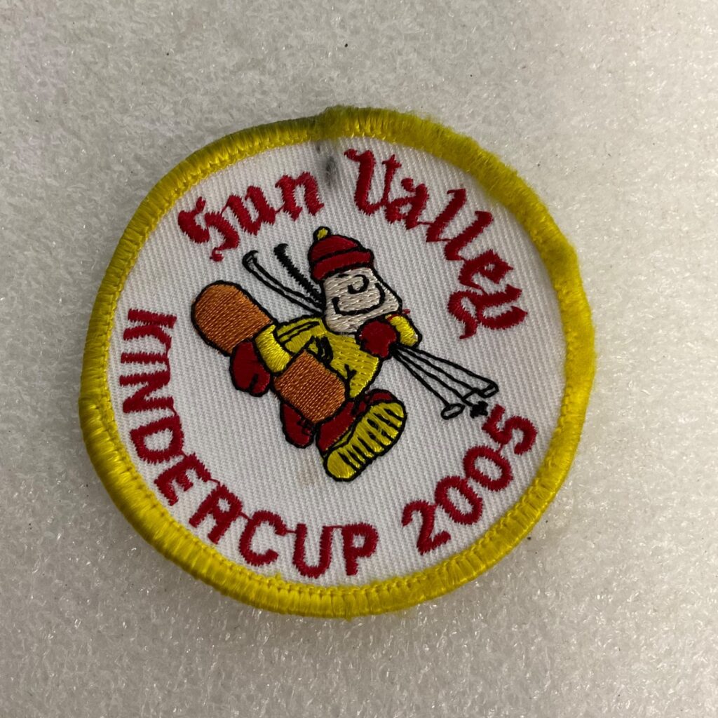Sun Valley Undercup 2005 Embroidered Ski Snowboard Patch Yellow Border - Image 1