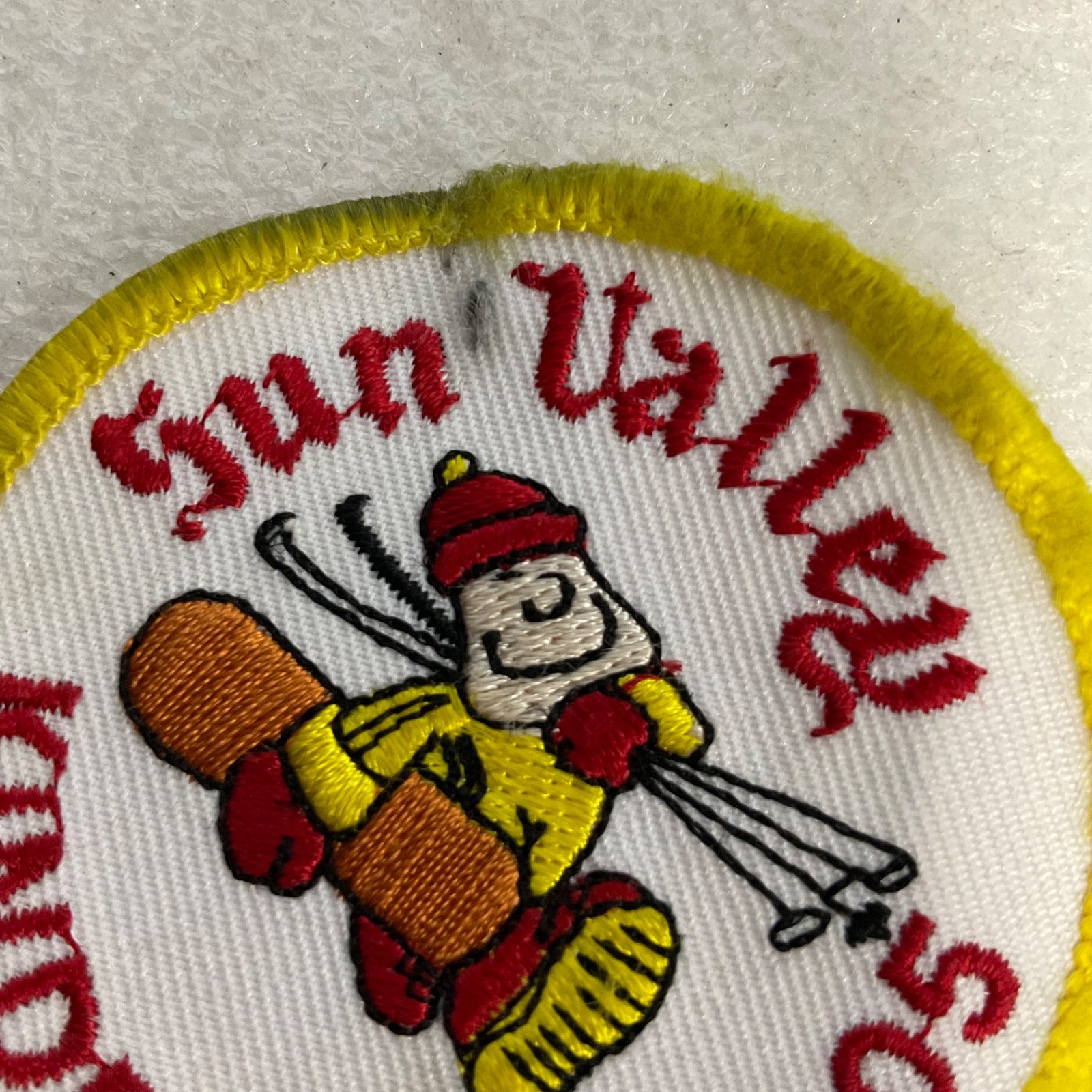 Sun Valley Undercup 2005 Embroidered Ski Snowboard Patch Yellow Border - Image 3