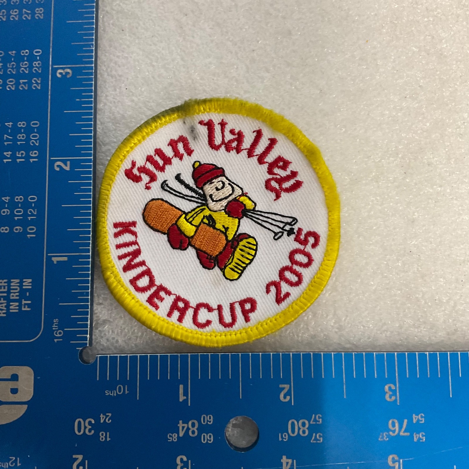 Sun Valley Undercup 2005 Embroidered Ski Snowboard Patch Yellow Border - Image 9