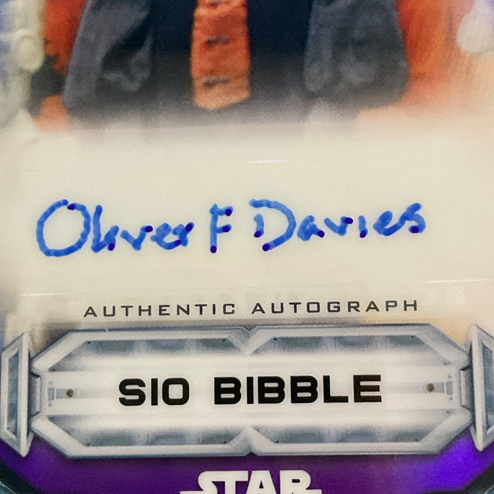 2022 Topps Finest Star Wars Sio Bibble Auto FA-OFD /299 Oliver Ford Davies - Image 6