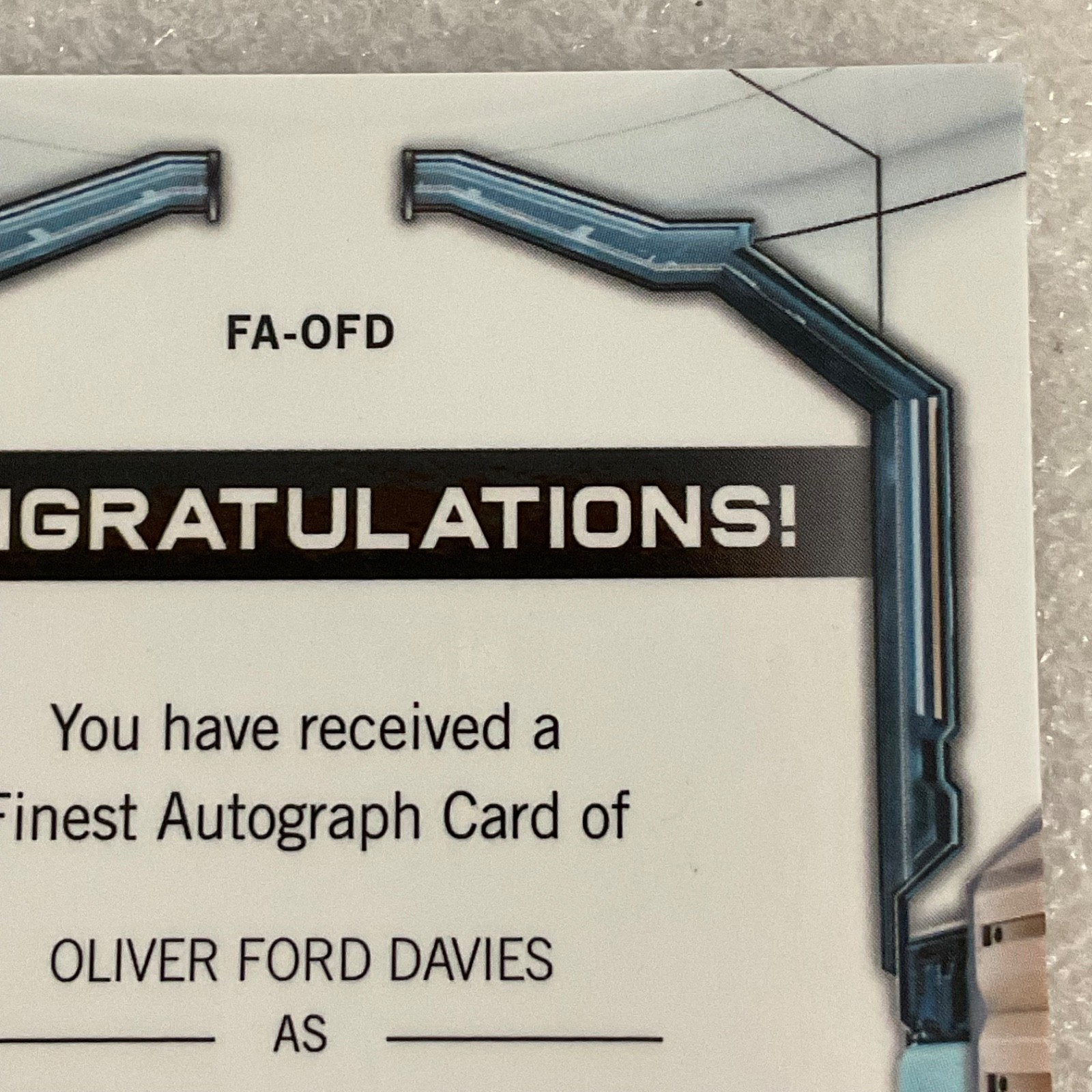 2022 Topps Finest Star Wars Sio Bibble Auto FA-OFD /299 Oliver Ford Davies - Image 9