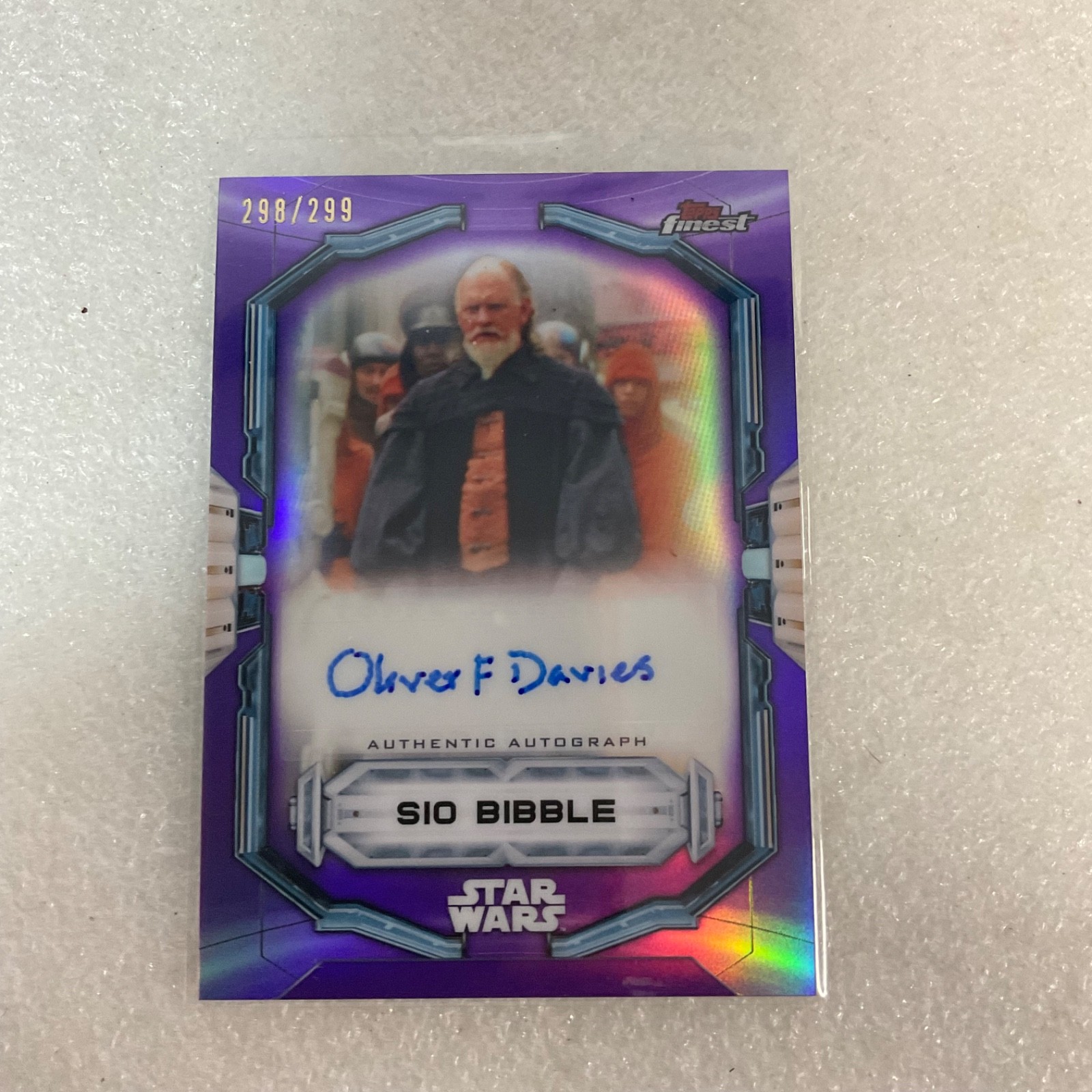 2022 Topps Finest Star Wars Sio Bibble Auto FA-OFD /299 Oliver Ford Davies - Image 12