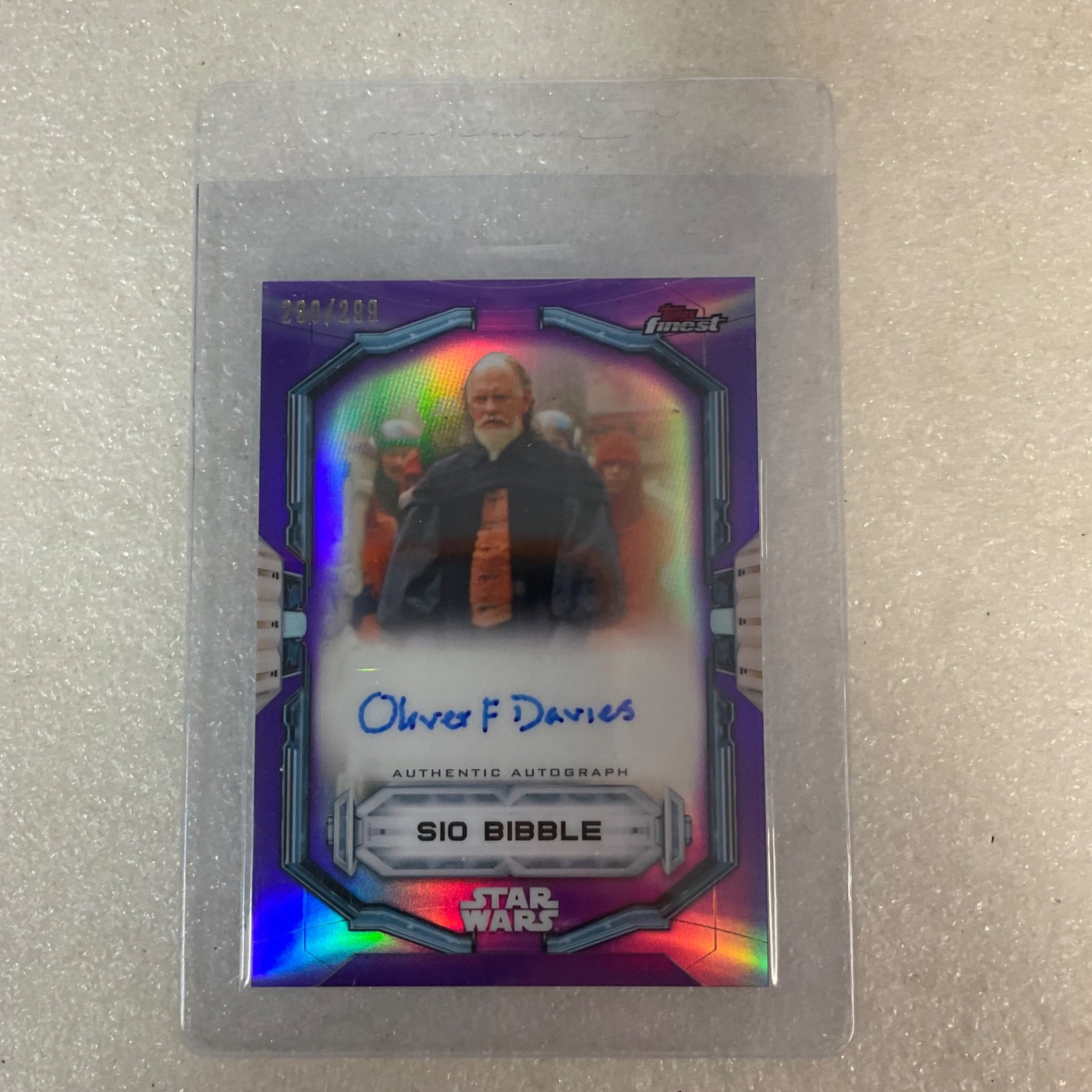 2022 Topps Finest Star Wars Sio Bibble Auto FA-OFD /299 Oliver Ford Davies - Image 13