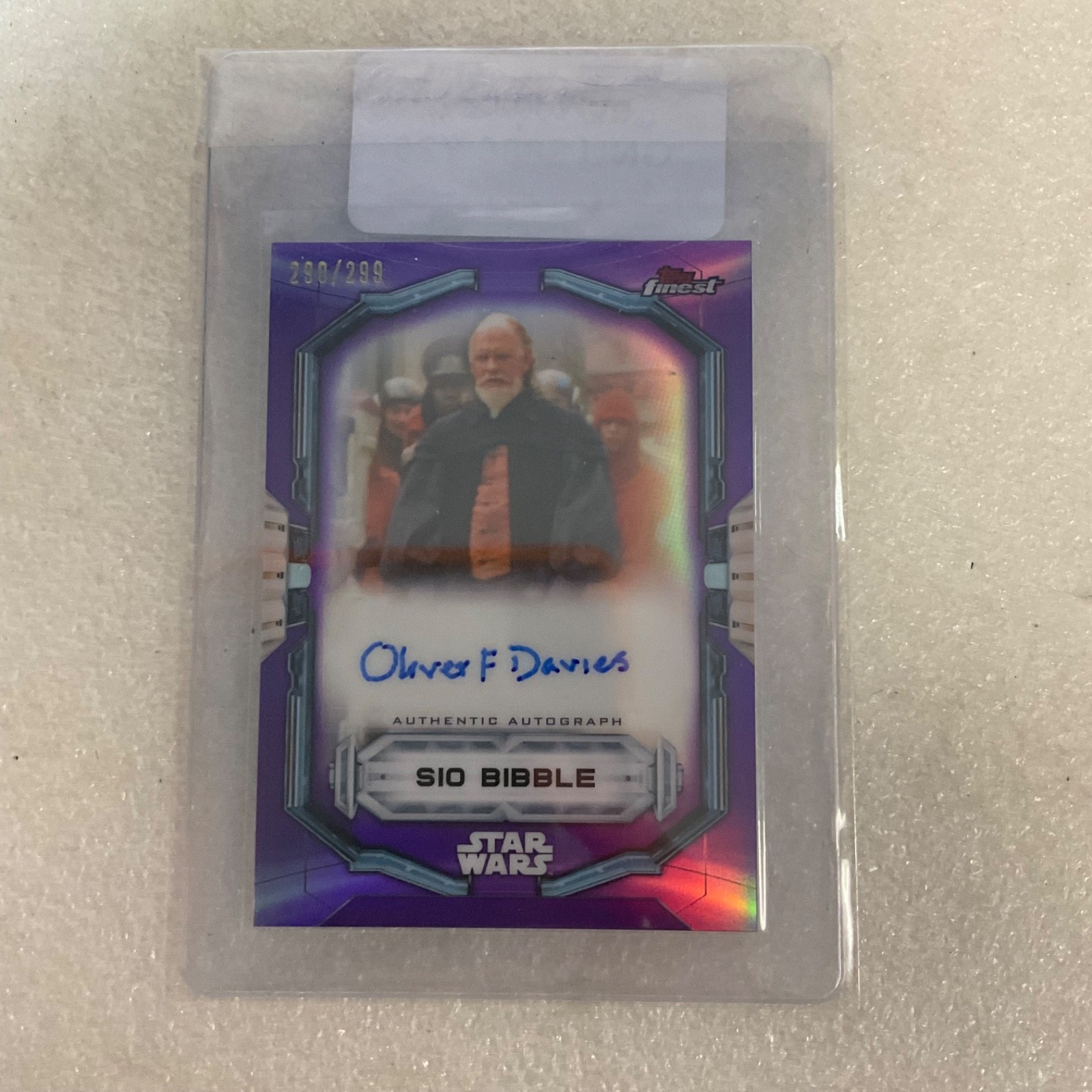 2022 Topps Finest Star Wars Sio Bibble Auto FA-OFD /299 Oliver Ford Davies - Image 14