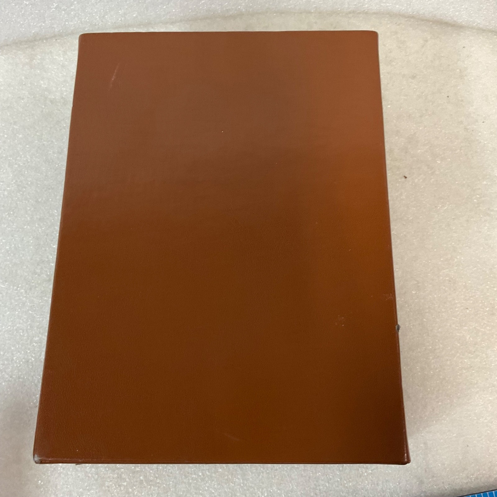 Dooney & Bourke 1975 Brown Storage Box Marbled Interior 8.75in - Image 9