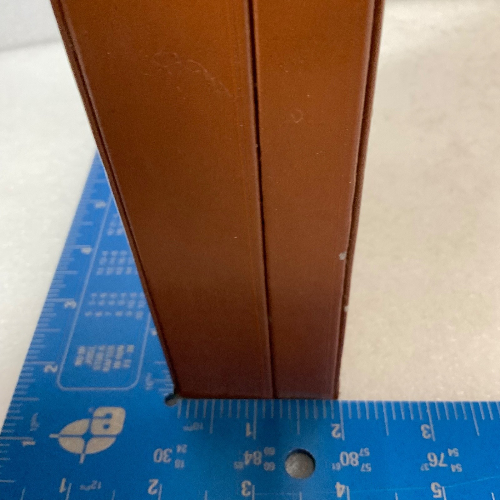 Dooney & Bourke 1975 Brown Storage Box Marbled Interior 8.75in - Image 12