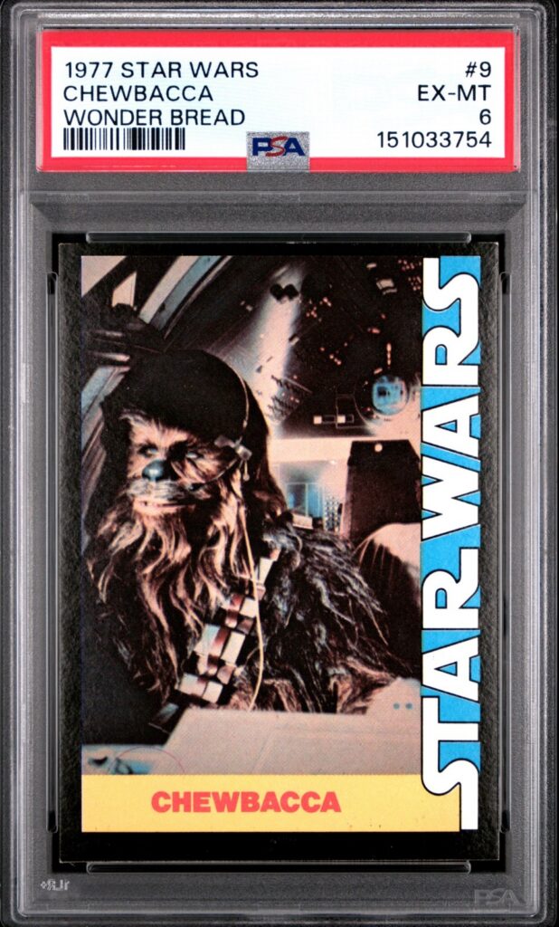 1977 Star Wars Wonder Bread Chewbacca #9 PSA 6 CERT#151033754 - Image 1