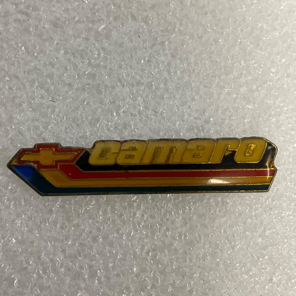 Chevrolet Camaro Vintage Pin Badge Enamel Lapel Tie Tack GM Retro Collectible - Image 1