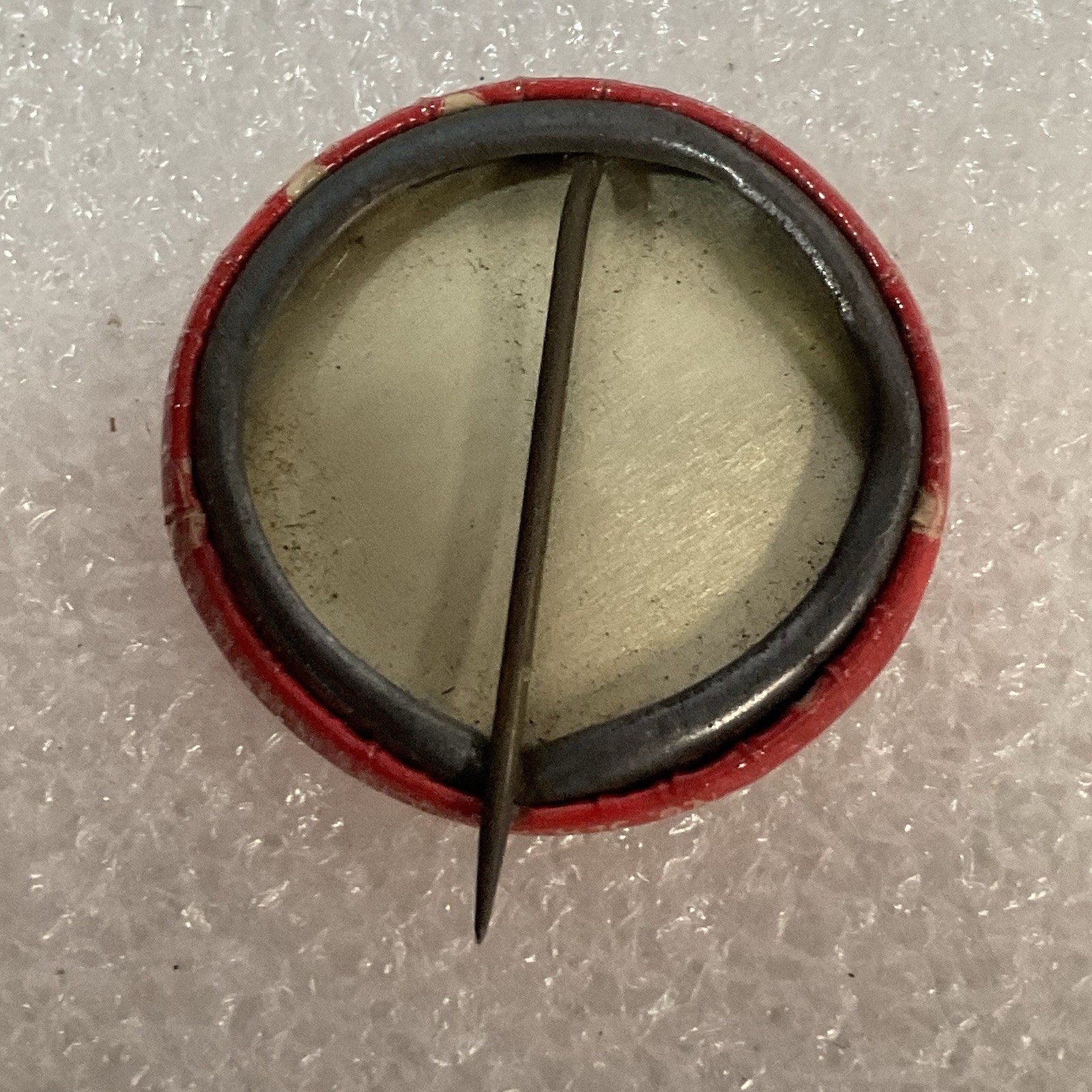 Win Red & White Vintage 1” Button Pin Pinback Made By NG Slater Corp - Image 2