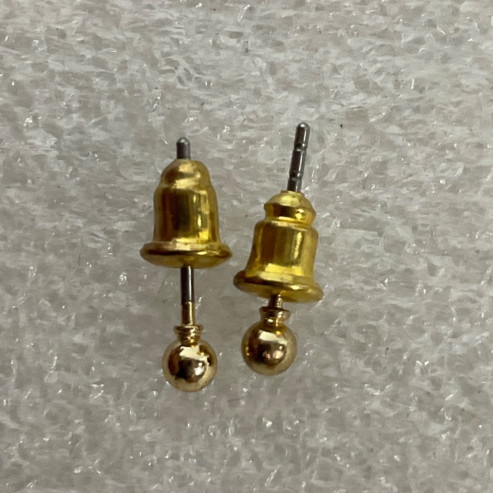 Vintage Gold Tone Stud Earrings Small Ball Design 0.56g Classic Minimalist - Image 8