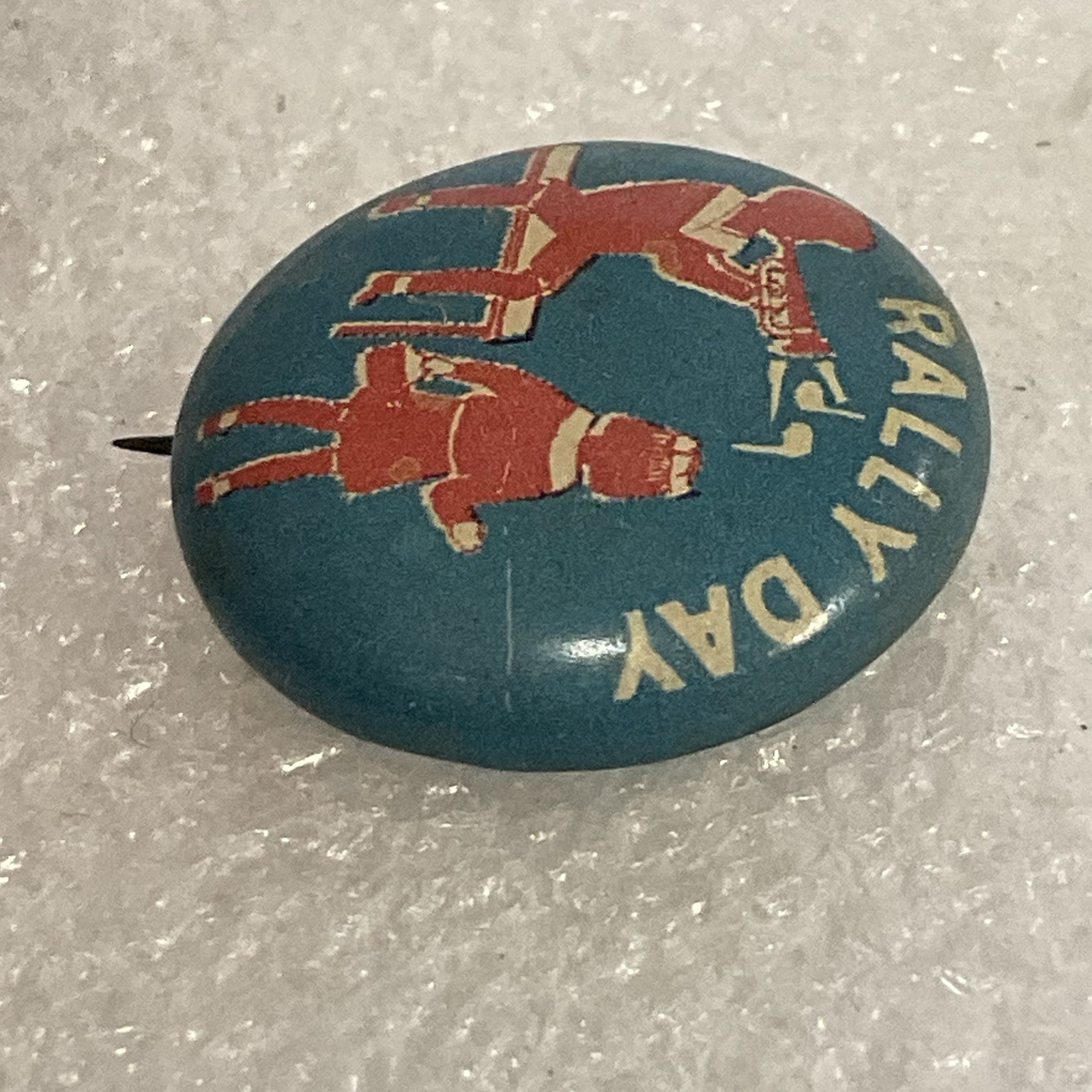 Rally Day .75” Vintage Button Made By Better SS Supply Royal Oak Mich - Image 3
