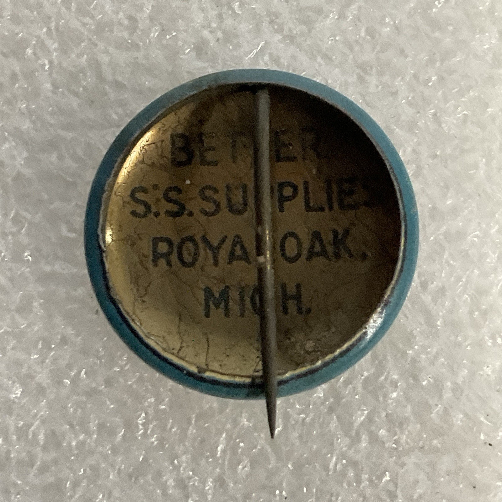 Rally Day .75” Vintage Button Made By Better SS Supply Royal Oak Mich - Image 6