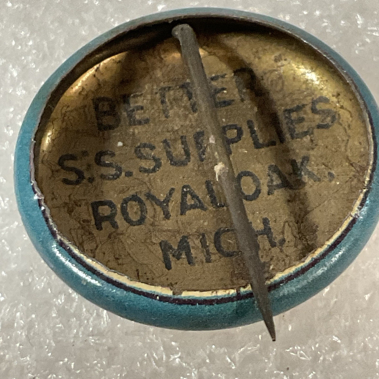 Rally Day .75” Vintage Button Made By Better SS Supply Royal Oak Mich - Image 8